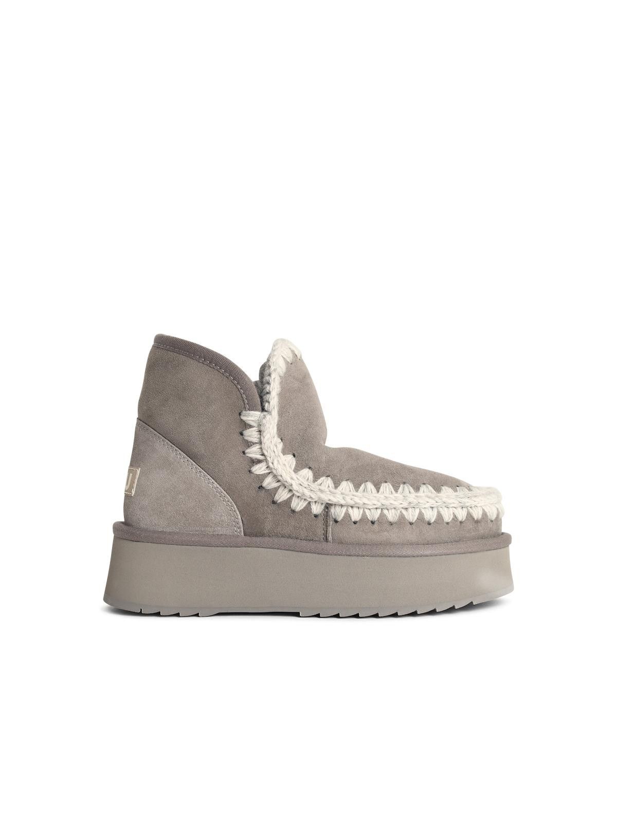Mou MOU 'Eskimo' Grey Suede Ankle Boots Size US 11 / IT 41 - 1 Thumbnail