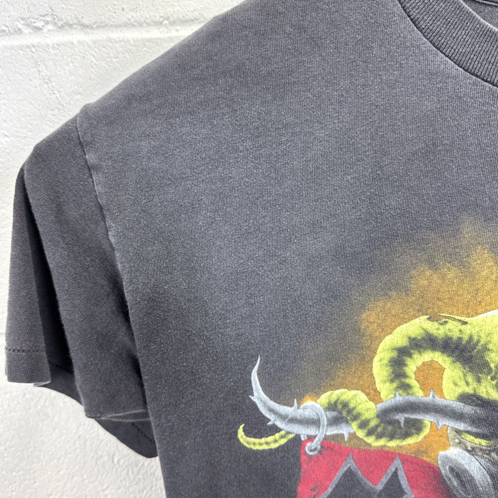 Vintage VINTAGE 1992 Slayer Uber Alles Tour T-Shirt Size Large Black Rock Thrash Metal Unisex Size US L / EU 52-54 / 3 - 5 Thumbnail