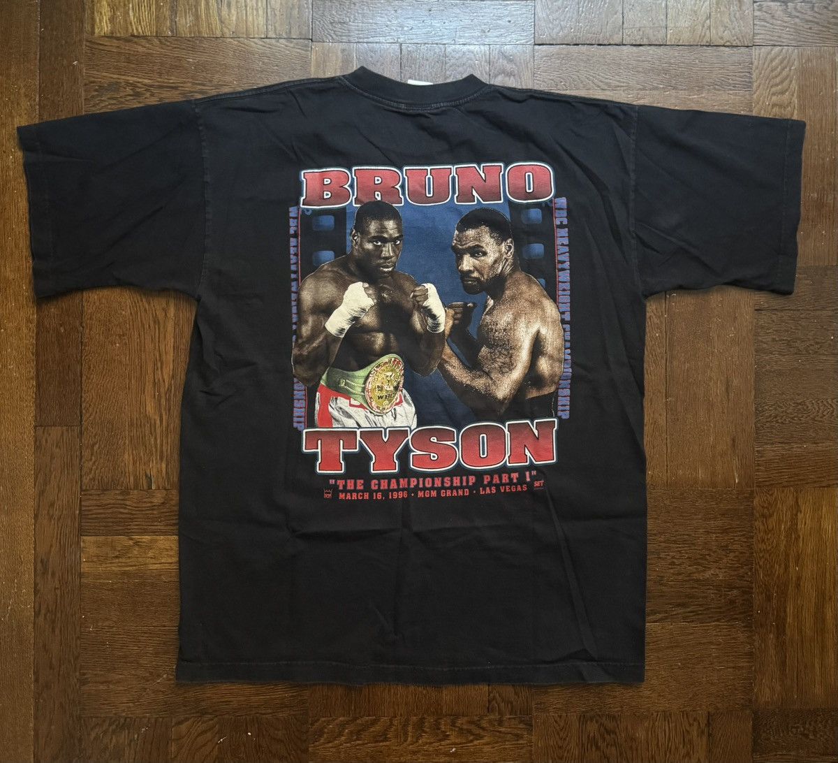 Other Vintage 1996 Tyson vs Bruno T Shirt Boxing MGM Promo Rap Tee Size US XL / EU 56 / 4 - 5 Thumbnail
