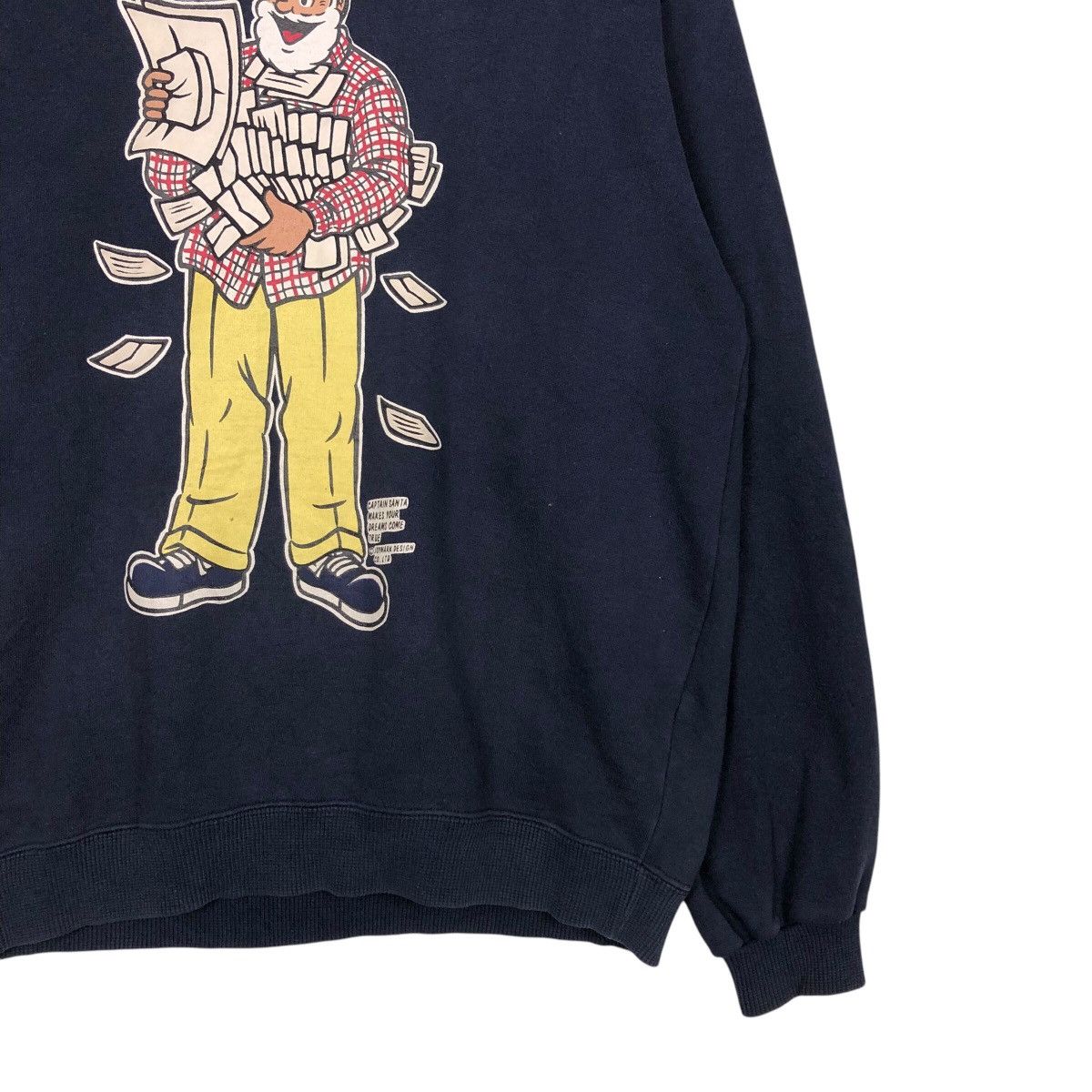 Hysteric Glamour 📌Vintage Captain Santa Sports Club Big Logo Sweatshirt Size US M / EU 48-50 / 2 - 6 Thumbnail