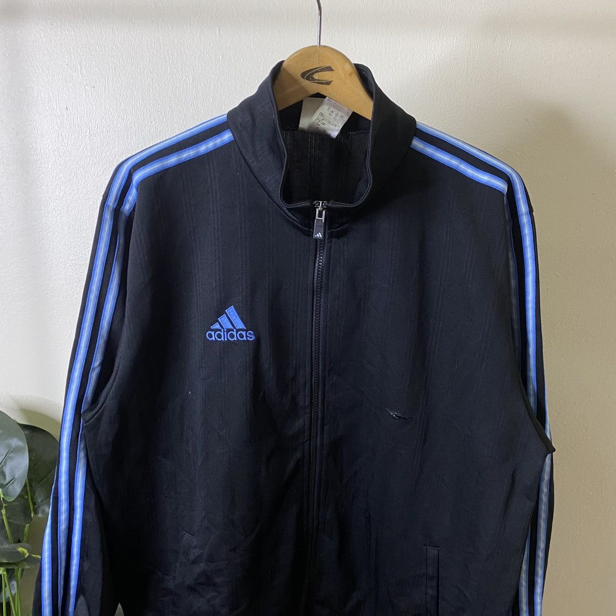 Adidas Vintage 1990s Adidas Drill Tracktop Jacket Size US L / EU 52-54 / 3 - 2 Thumbnail