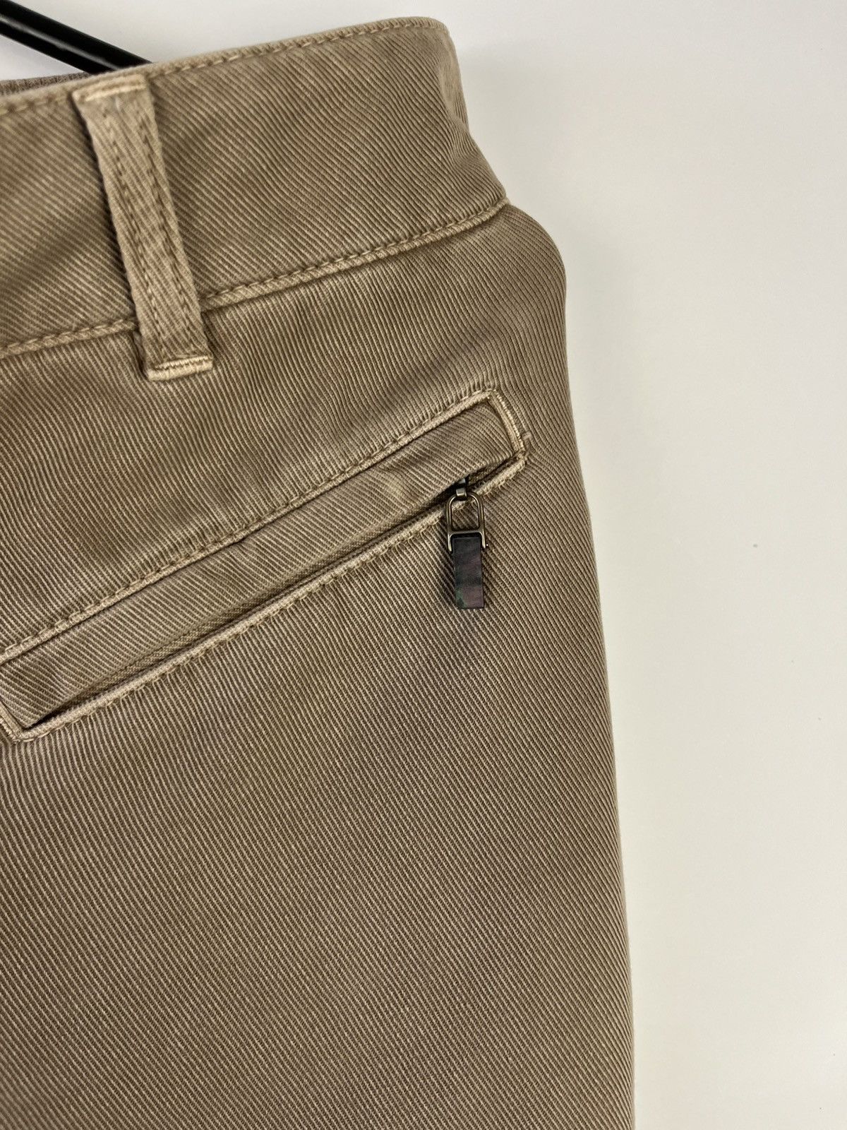 Brunello Cucinelli Brunello Cucinelli Lux Leather & Cotton Pants Trousers Italy Size 28" / US 6 / IT 42 - 5 Thumbnail