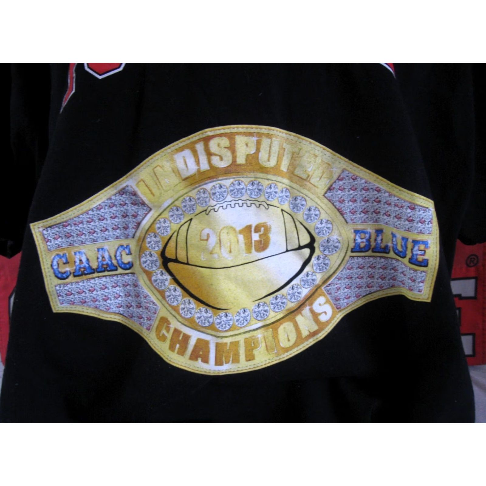 Gildan J-DUBBS Big Reds Football SEXTON High School T-Shirt Mens 3XL Black Cotton Gildan Crew Neck Short Sleeve Size US XXL / EU 58 / 5 - 3 Thumbnail