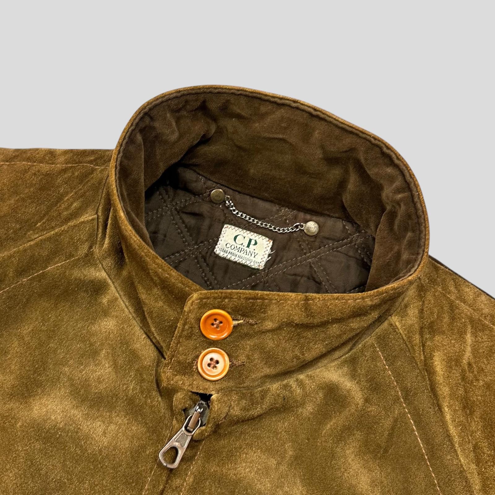 C.P. Company CP Company 1989 Ideas Suede Leather Quilt Flight Jacket L/XL Size US L / EU 52-54 / 3 - 5 Thumbnail