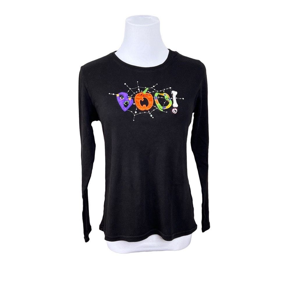 Other BCTC Apparel Halloween BOO! Black LS T-shirt SMALL 4-6 Size S / US 4 / IT 40 - 1 Thumbnail