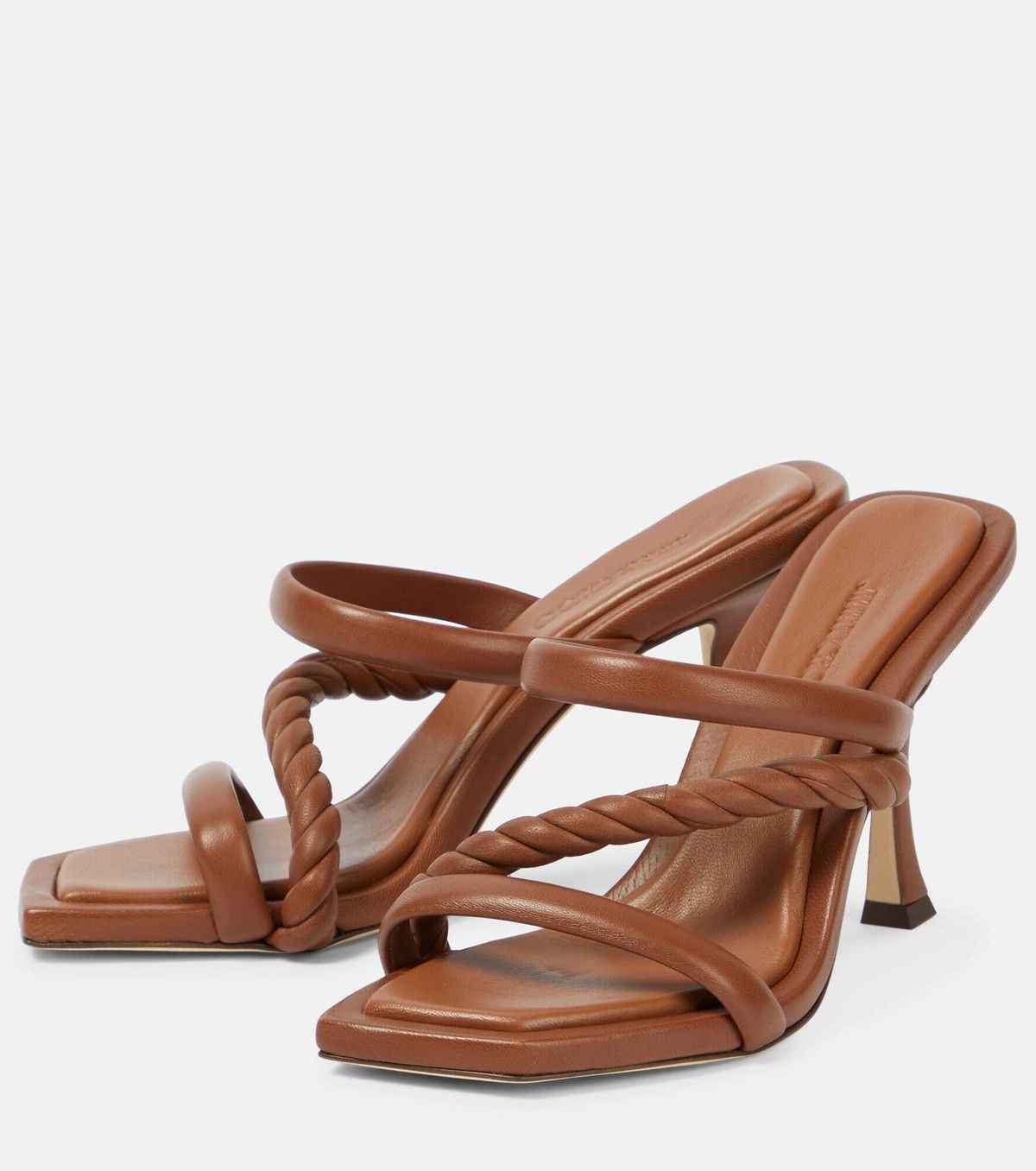 Jimmy Choo o1y0326 Mules in Brown Size US 9 / IT 39 - 2 Thumbnail