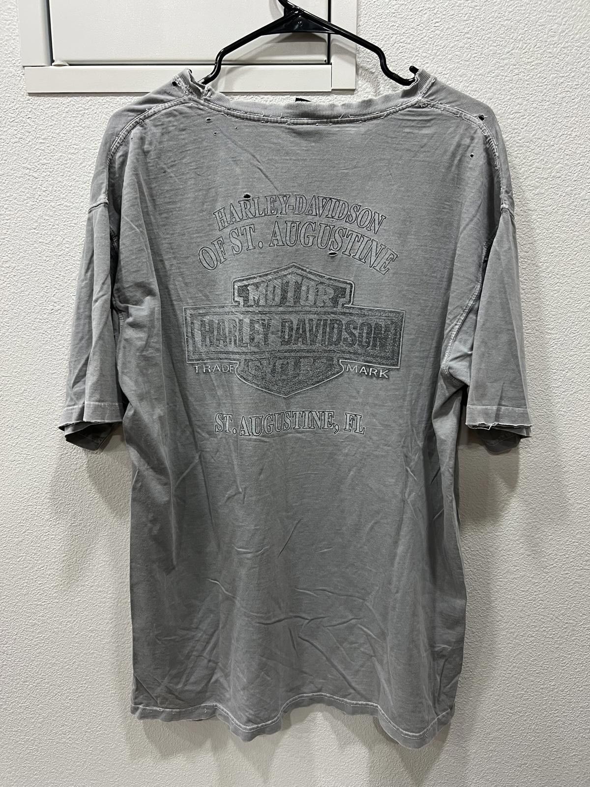 Harley Davidson Y2K Harley Davidson Eagle Tee Thrashed Size US XL / EU 56 / 4 - 3 Thumbnail