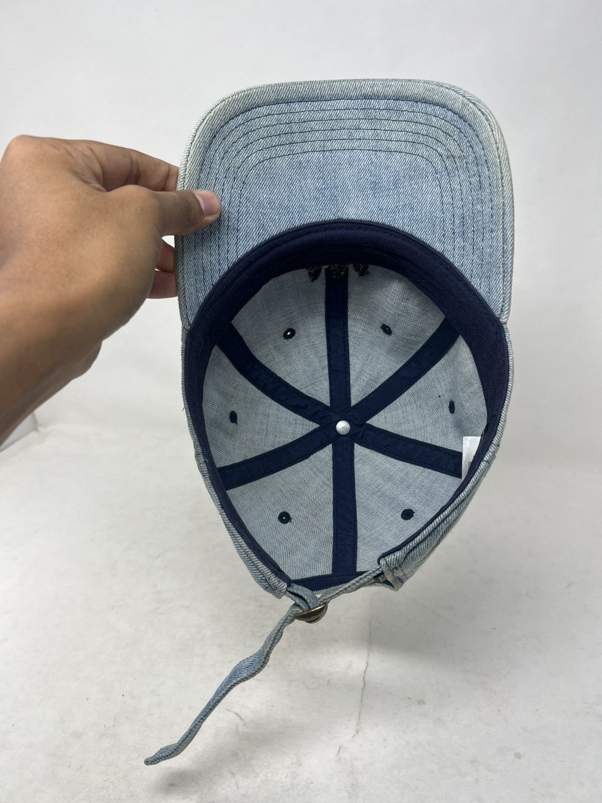 Japanese Brand Cools Club Fade Denim Classic Baseball Hat Size ONE SIZE - 7 Thumbnail
