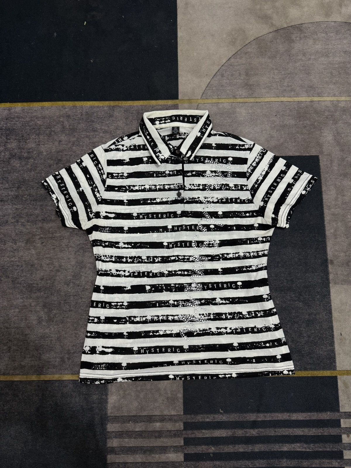 Hysteric Glamour HYSTERIC STRIP SKUL PRINT TSHIRT Size M / US 6-8 / IT 42-44 - 1 Thumbnail