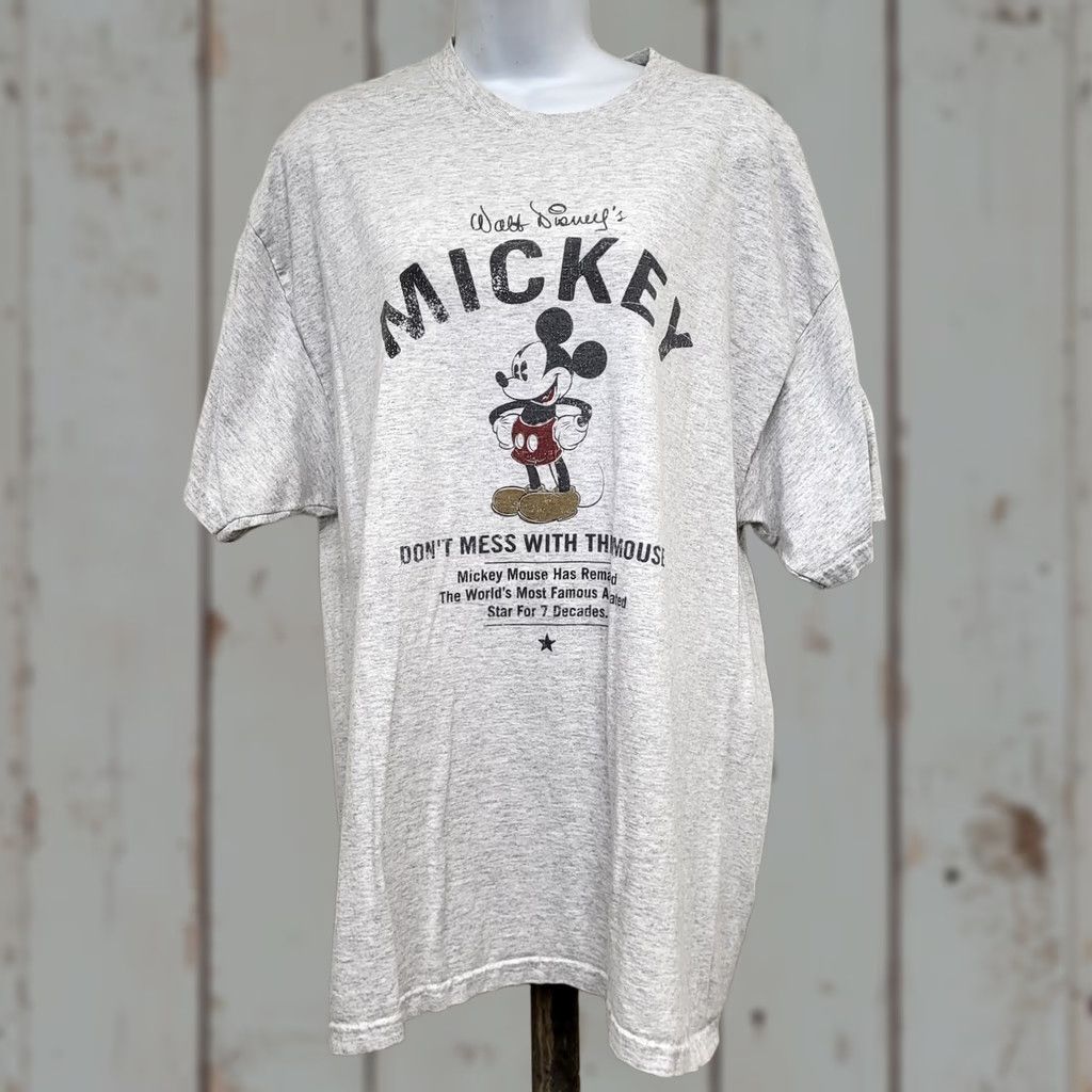 Disney Disney World Mickey Mouse T-Shirt Men's XL Tall Gray Graphic Short Sleeve Shirt Size US XL / EU 56 / 4 - 1 Thumbnail