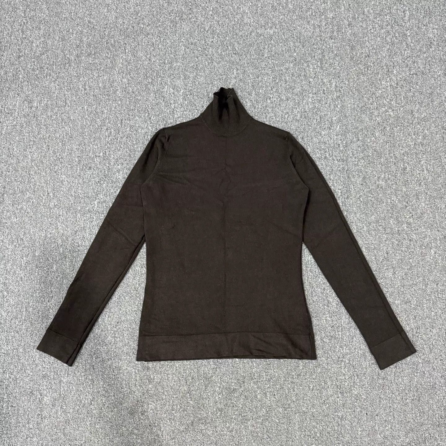 Max Mara Maxmara Brown Wool Turtleneck Sweater S 95 New Size S / US 4 / IT 40 - 1 Thumbnail