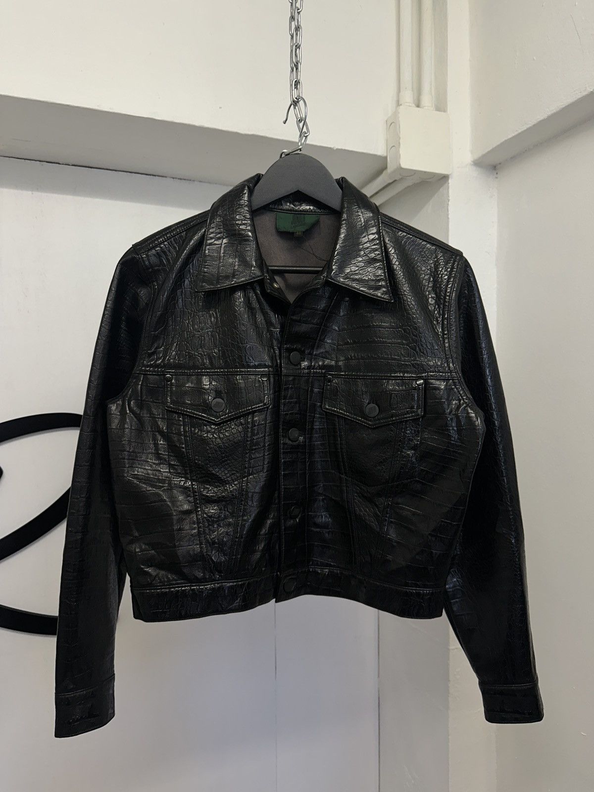 Jean Paul Gaultier Jean Paul Gaultier Cropped Leather Jacket Size S / US 4 / IT 40 - 1 Thumbnail