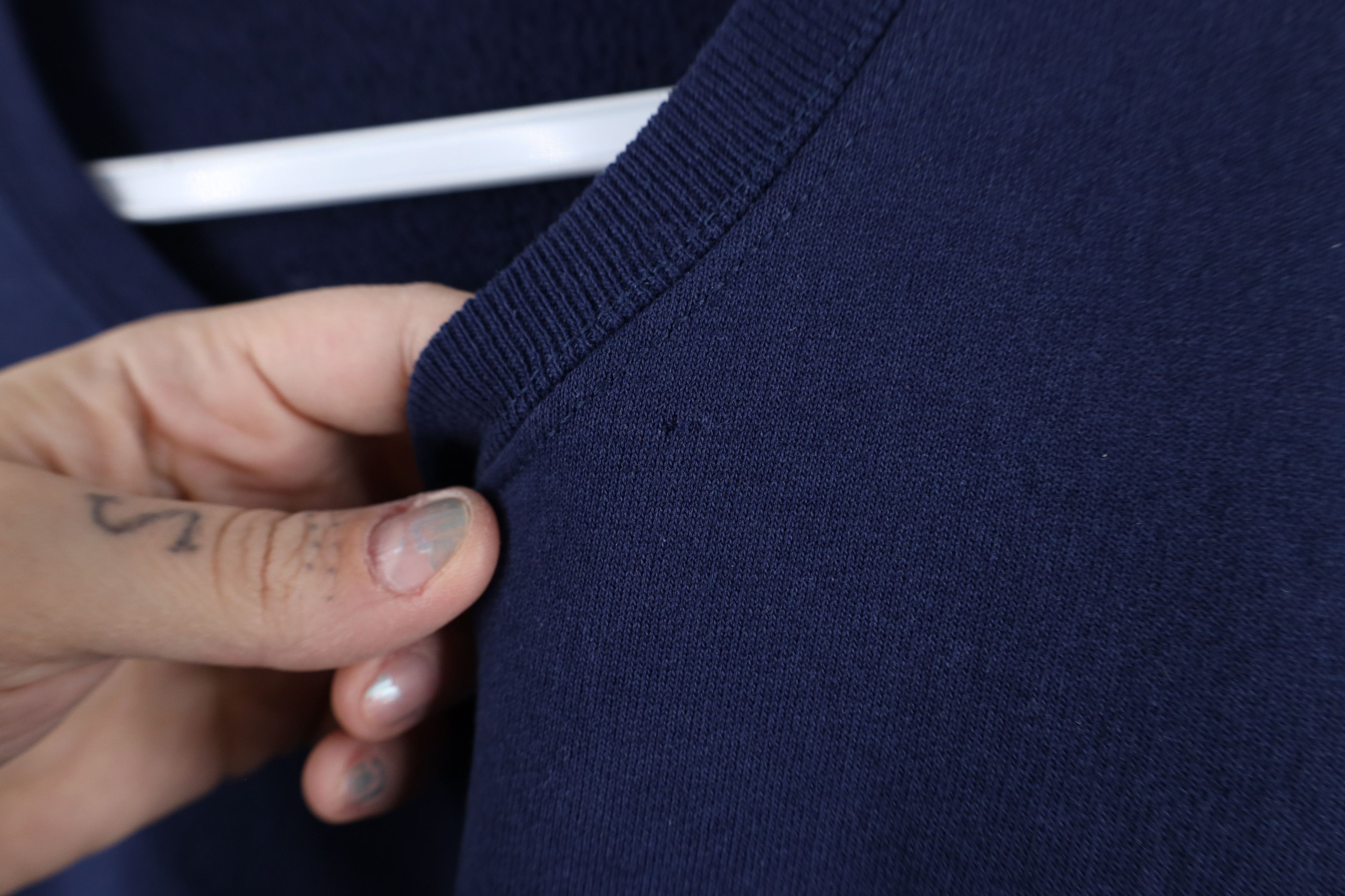 Starter × Vintage Vintage 90s Starter Spell Out Crewneck Sweatshirt Navy Blue Size US XL / EU 56 / 4 - 6 Thumbnail