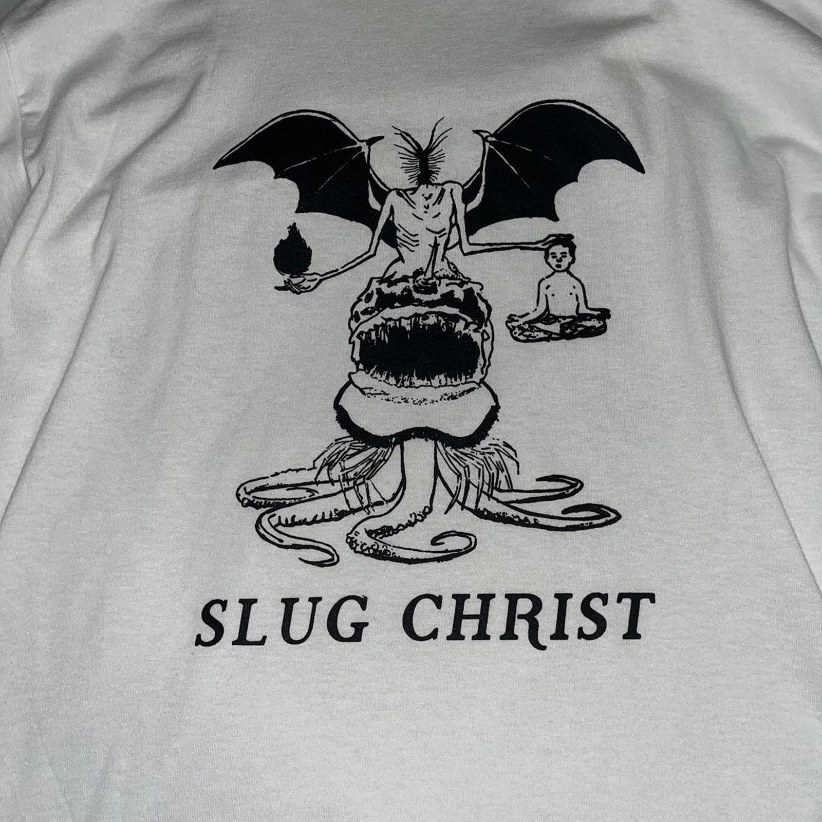 Other Slug christ "TRUE FACE OF GOD" white longsleeve Size US L / EU 52-54 / 3 - 2 Thumbnail