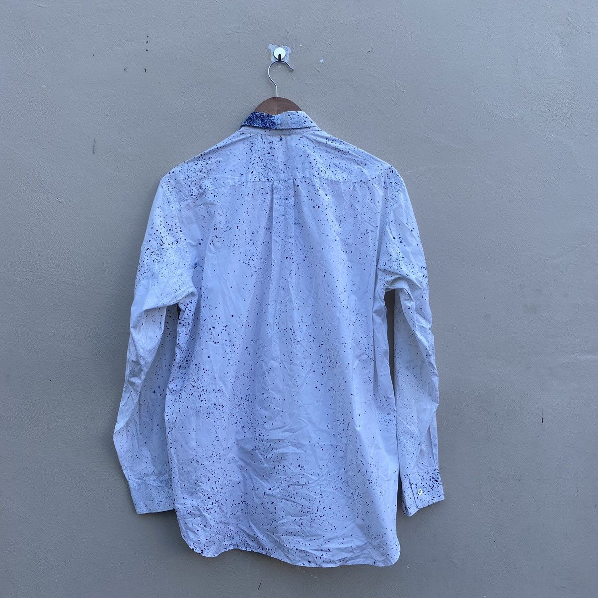 Comme des Garcons Comme des Garcons White Ink Splatter Longsleeve Shirt Size US S / EU 44-46 / 1 - 2 Thumbnail