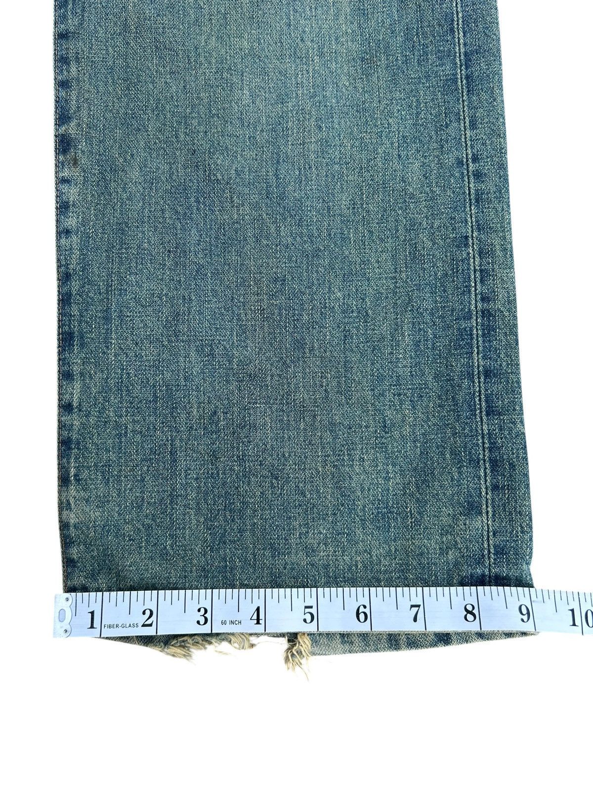 Kapital Vintage Buckle Back Wrangler Blue Bell Distressed Denim Jean Size US 30 / EU 46 - 17 Thumbnail