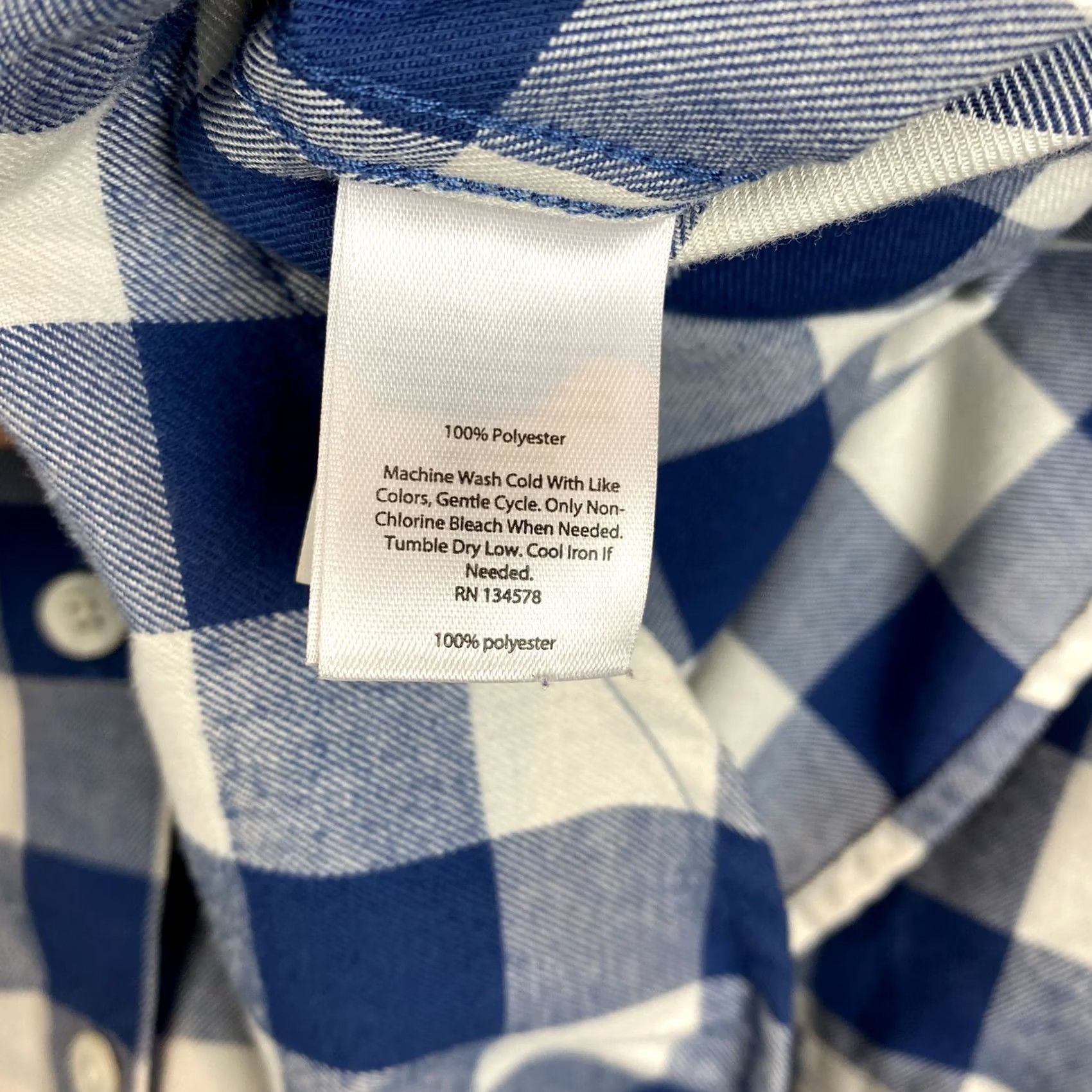 Vineyard Vines Vineyard Vines Plaid Flannel Button Up Top Women 2 Blue White Relaxed Fit Preppy Size XS / US 0-2 / IT 36-38 - 7 Thumbnail