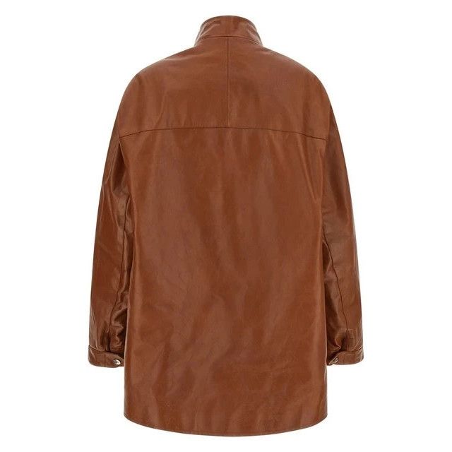 Prada PRADA Brown Antiqued leather caban Jacket New & Authentic (W Size XS / US 0-2 / IT 36-38 - 2 Thumbnail