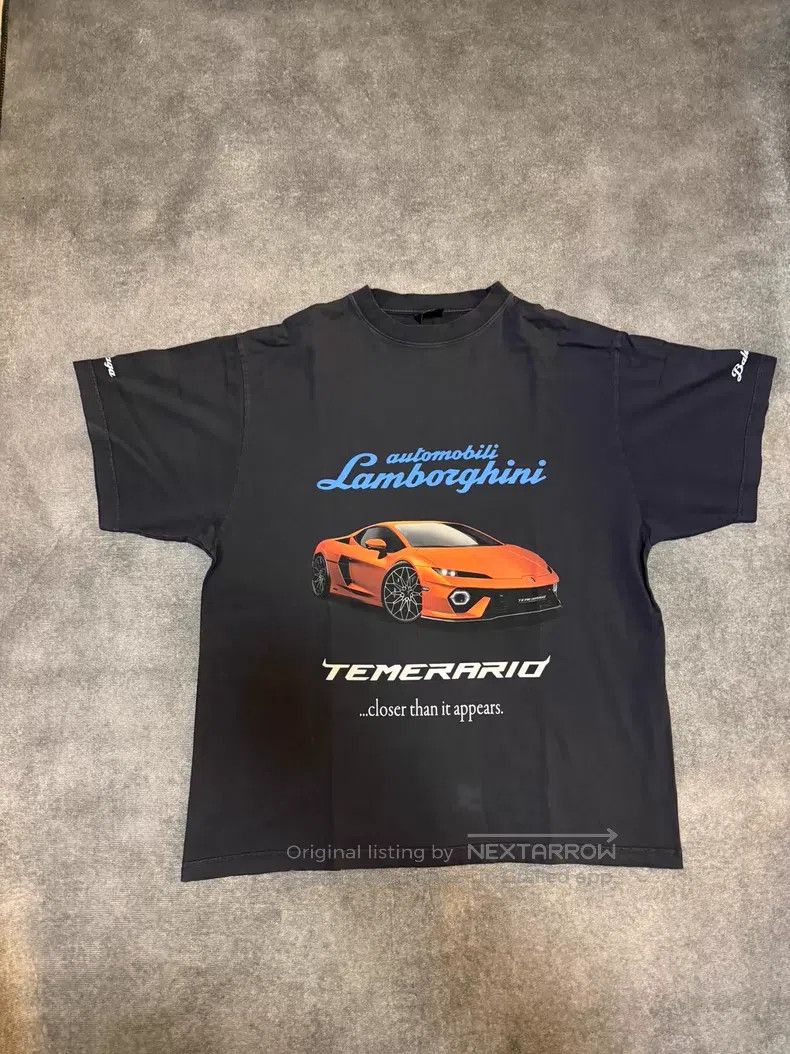 Balenciaga Balenciaga Car Pattern Quick-Dry Short Sleeve T-Shirt Size US S / EU 44-46 / 1 - 1 Thumbnail