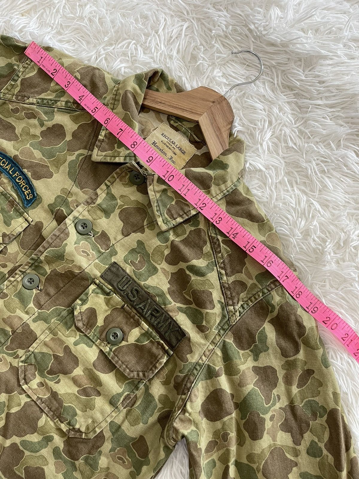 Vintage Vintage Camouflage U.S Army Special Forces Button Up Jacket Size US S / EU 44-46 / 1 - 12 Thumbnail