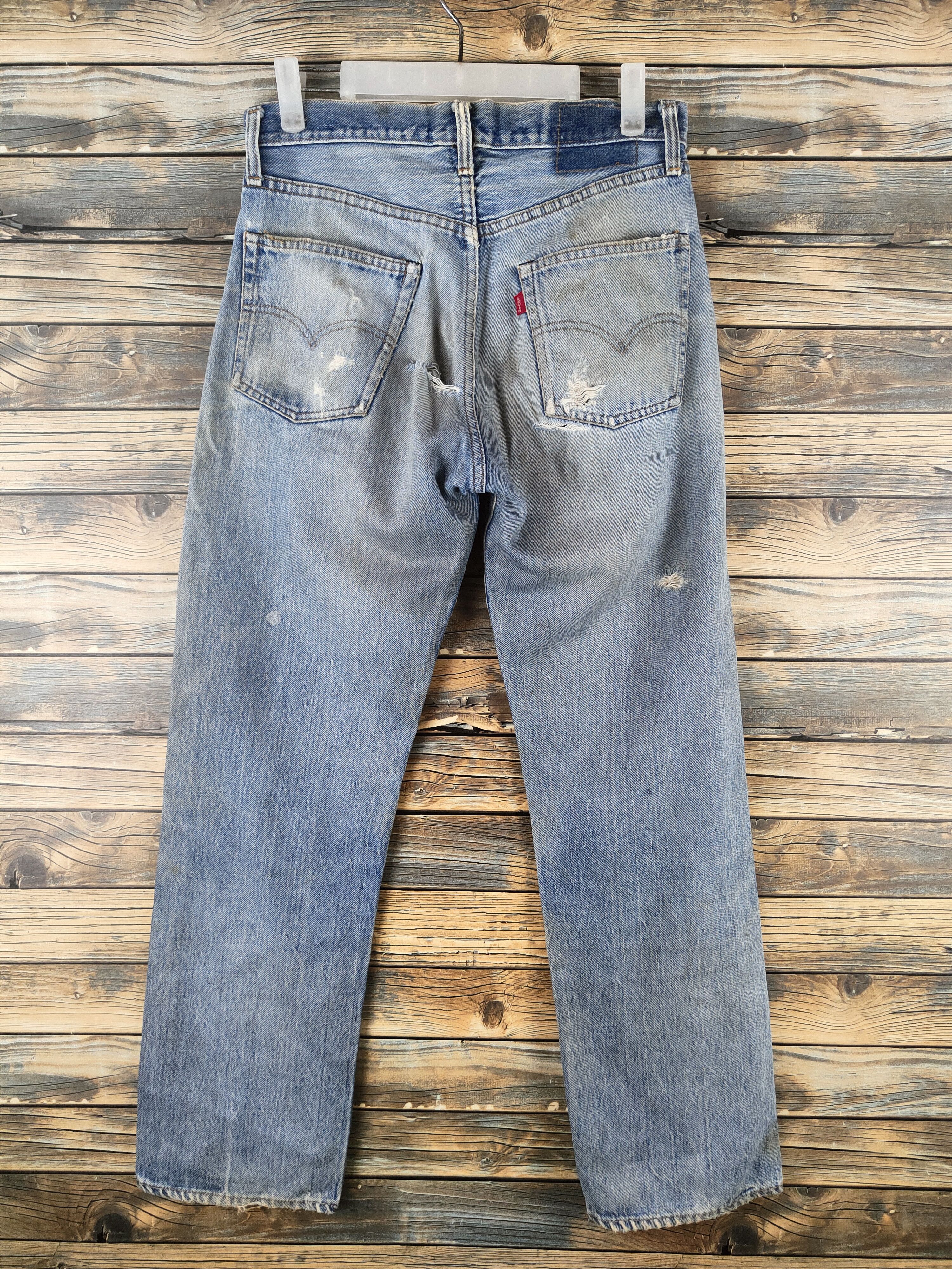 Levi's DL 80' 501 Vintage Levi's Distressed Ripped Jeans #46-828 Size US 30 / EU 46 - 7 Thumbnail