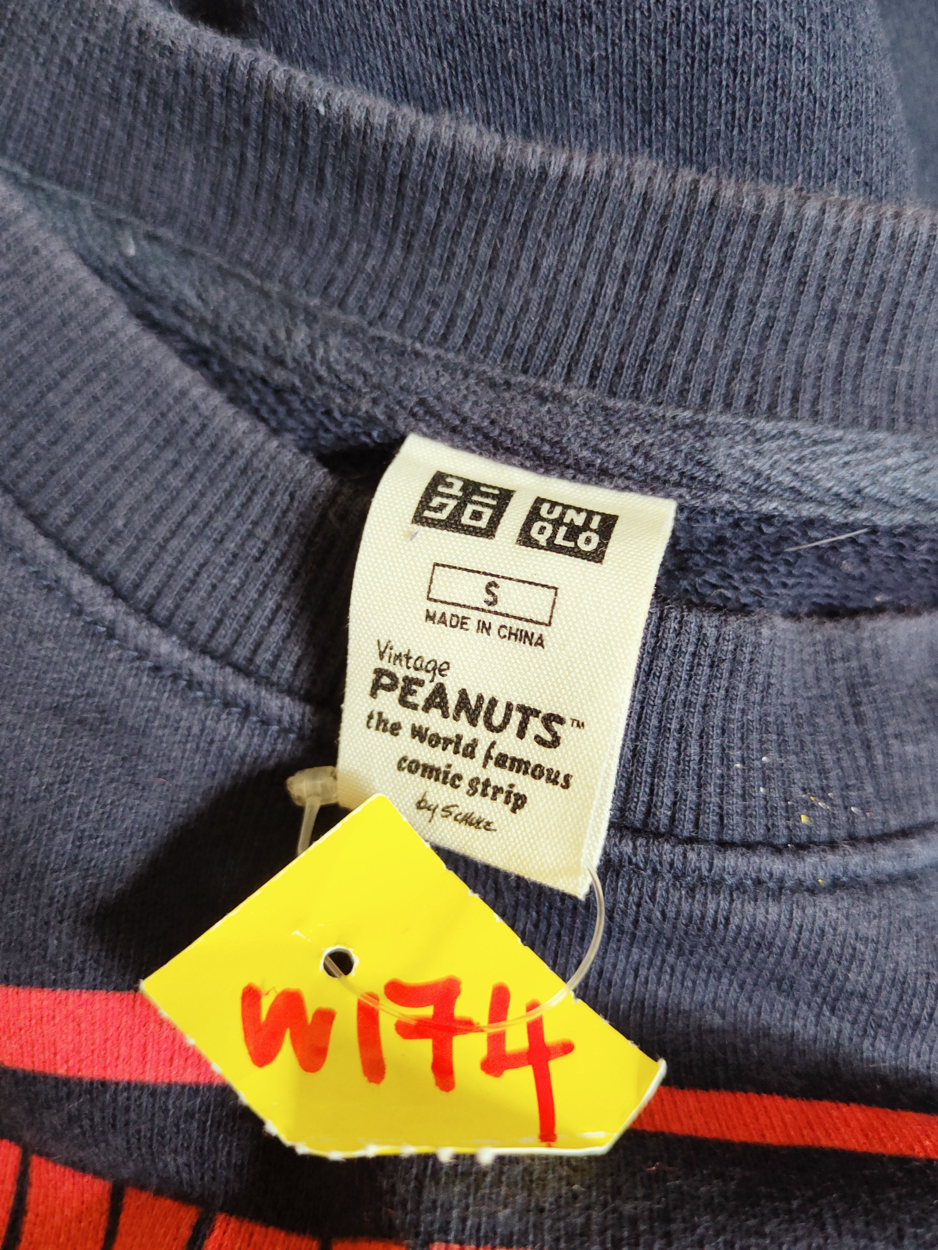 Japanese Brand × Peanuts × Vintage Uniqlo-Peanuts Navy Snoopy Sweatshirts #W174 Size S / US 4 / IT 40 - 13 Thumbnail