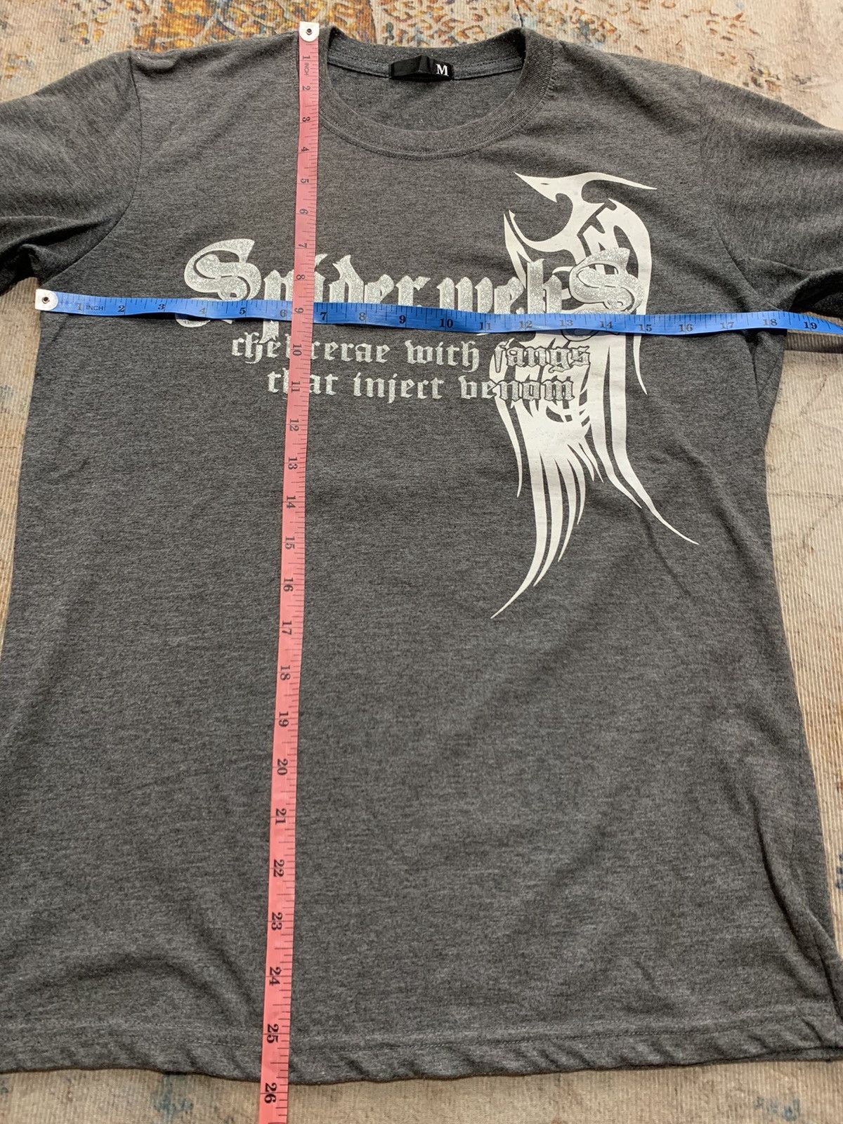 Hysteric Glamour JAPAN SPIDER WEBS POEM ART HROPODS STYLE Size US M / EU 48-50 / 2 - 5 Thumbnail