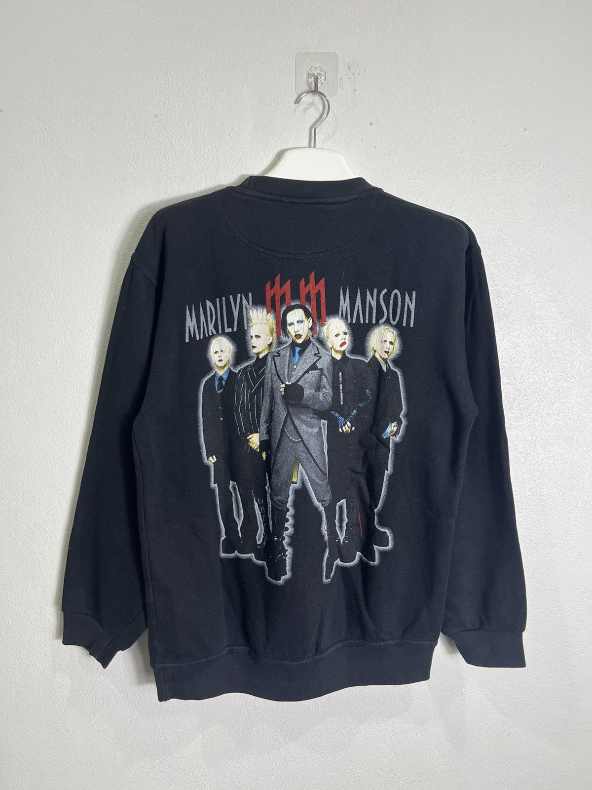 Vintage Marilyn Manson Pull Over Sweatshirt Size US M / EU 48-50 / 2 - 1 Thumbnail