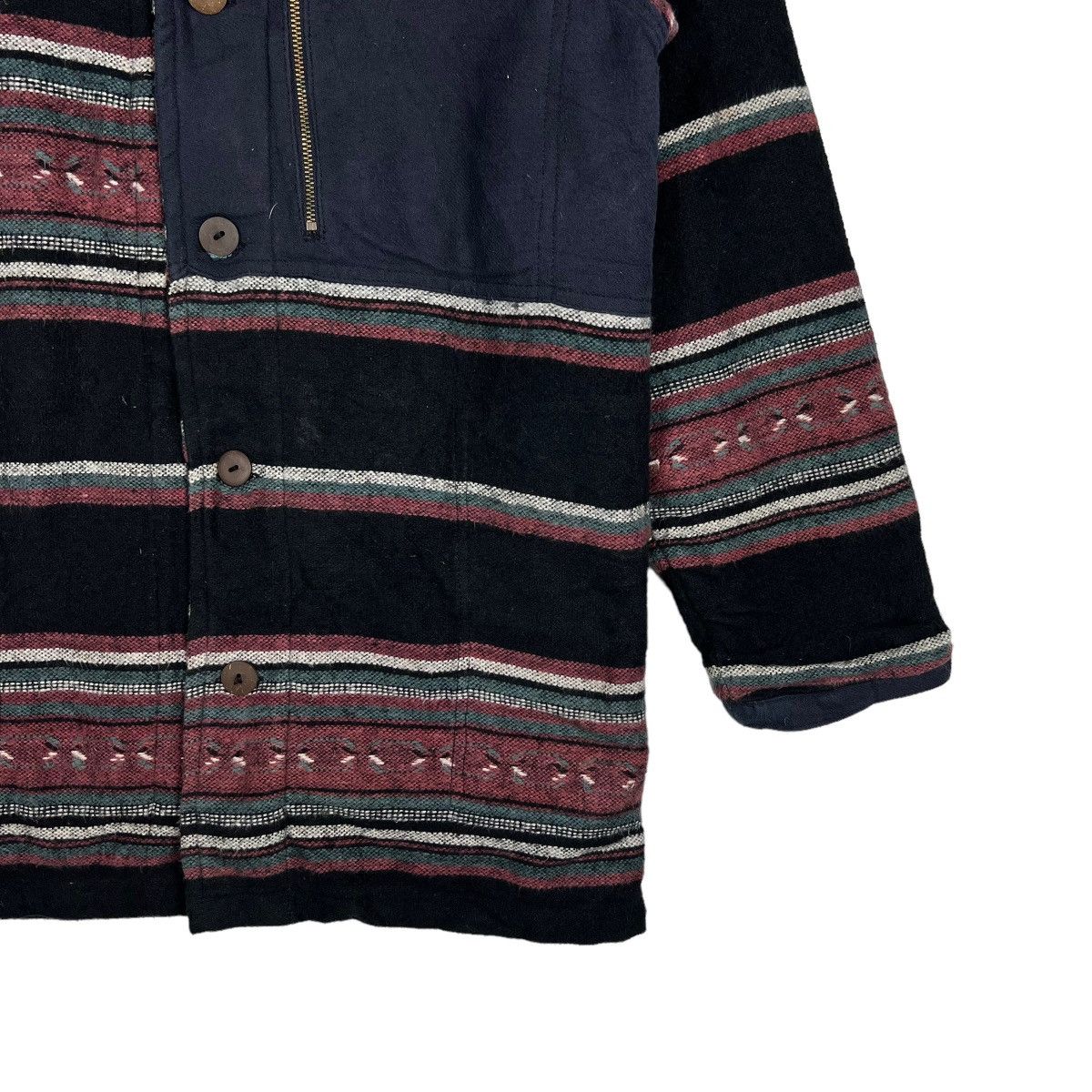 Indigo 🔥 AMINA INDIGO DYED STRIPE HOODIE JACKET Size US M / EU 48-50 / 2 - 5 Thumbnail
