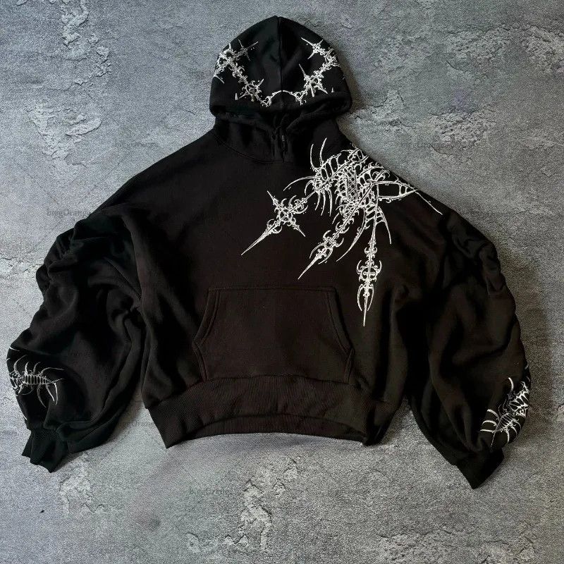 Japanese Brand Big Skull Graphic Retro hoodie Size US L / EU 52-54 / 3 - 1 Thumbnail