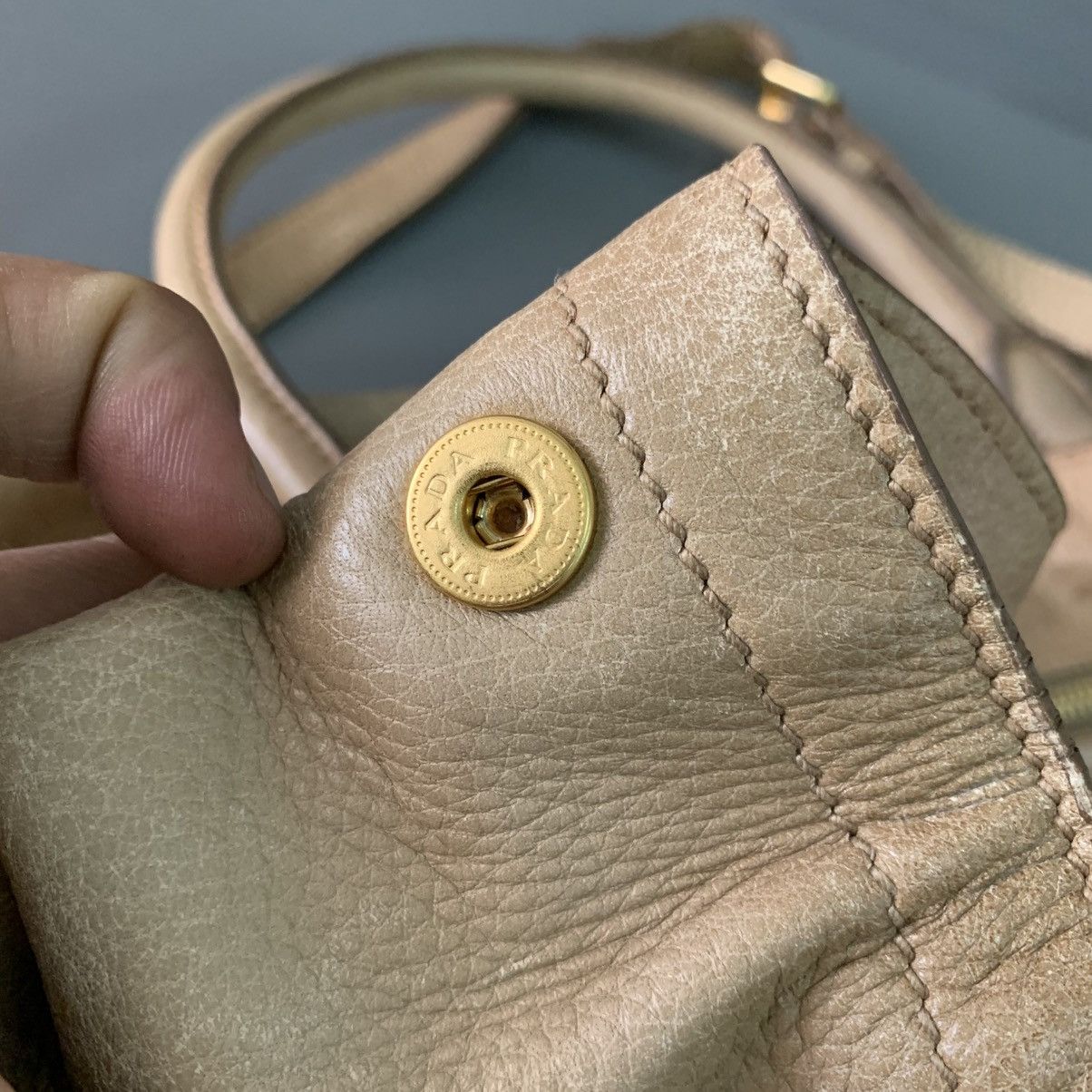 Prada Prada Leather Large Shoulder Bag Size ONE SIZE - 13 Thumbnail
