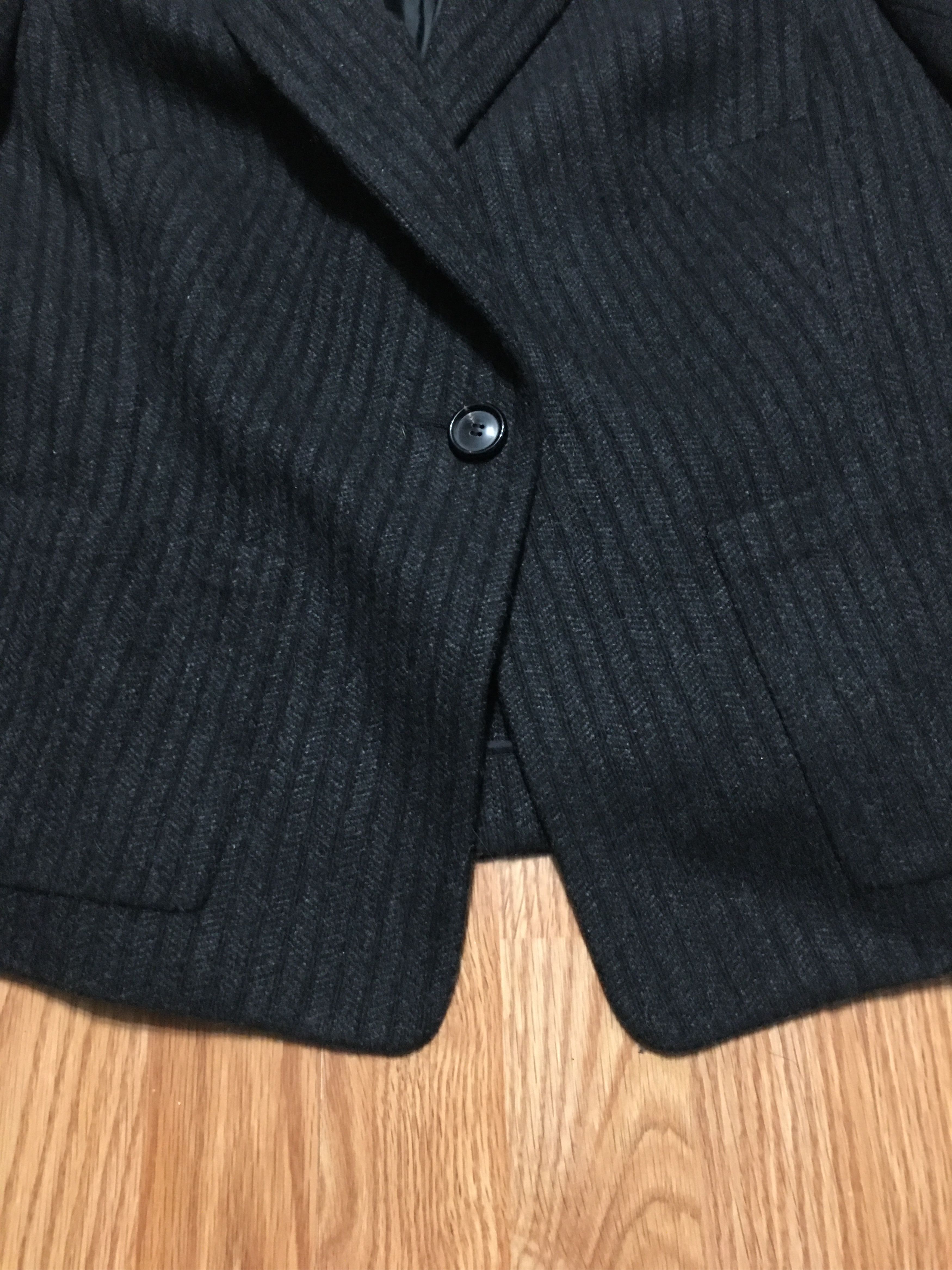 Akris AKRIS Cashmere Grey Striped Blazer Jacket EU44 US14 Size XL / US 12-14 / IT 48-50 - 9 Thumbnail