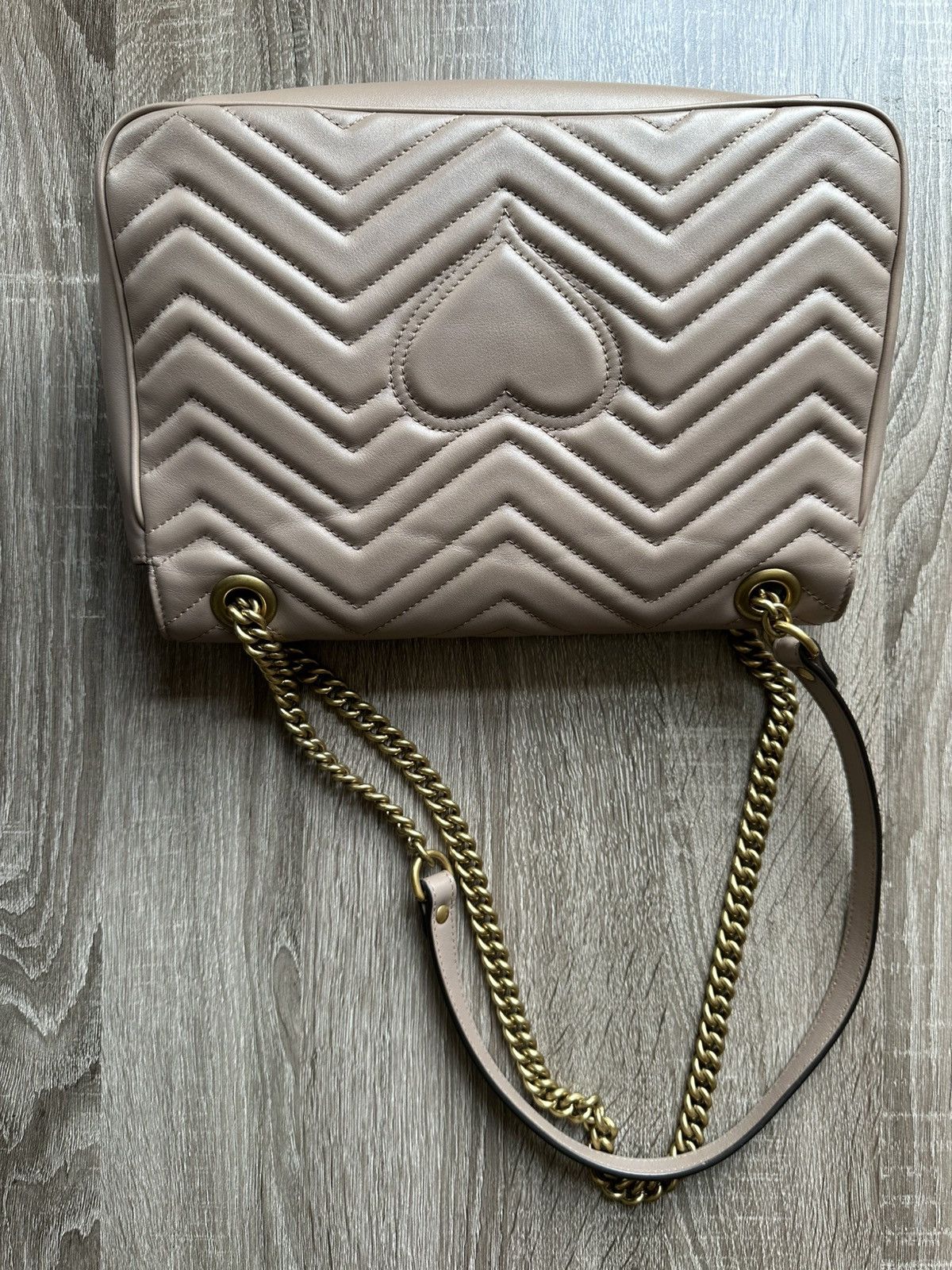 Gucci GUCCI GG Marmont Large Matelassé Shoulder Bag – Taupe Size ONE SIZE - 22 Thumbnail