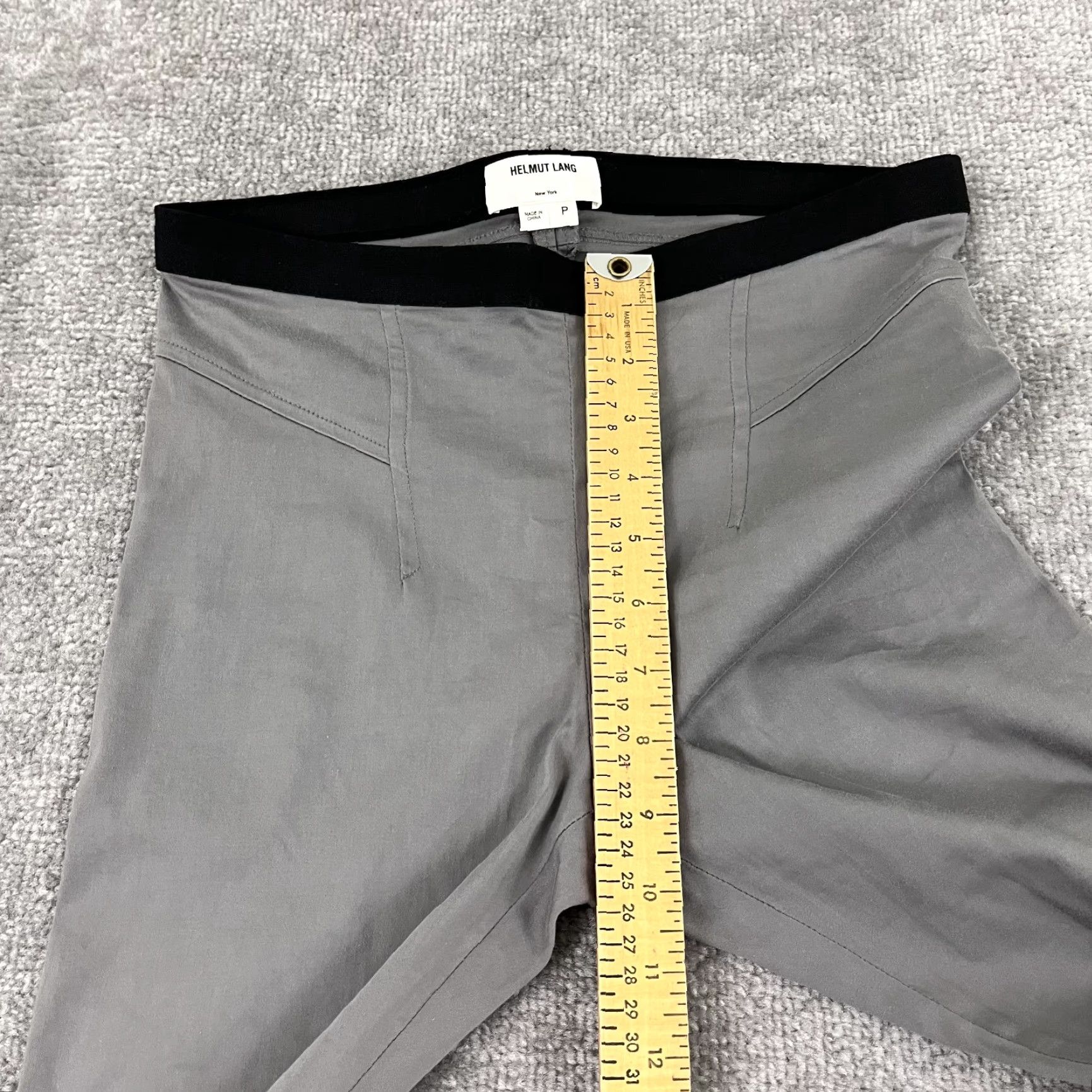 Helmut Lang Helmut Lang Pants Womens Size P 27 x 32 Skinny Tight Leg Sheath Gray A02HW222 Size 27" / US 4 / IT 40 - 6 Thumbnail