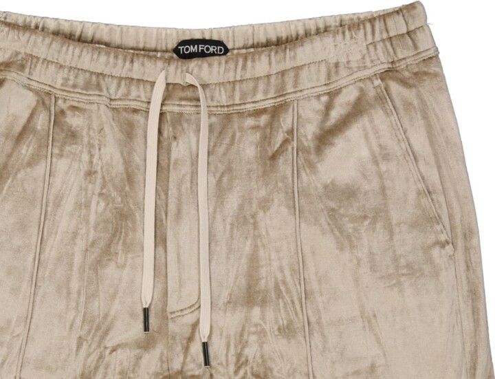 Tom Ford o1w1db10225 TFJ268 Velvet Short in Beige Size US 30 / EU 46 - 3 Thumbnail