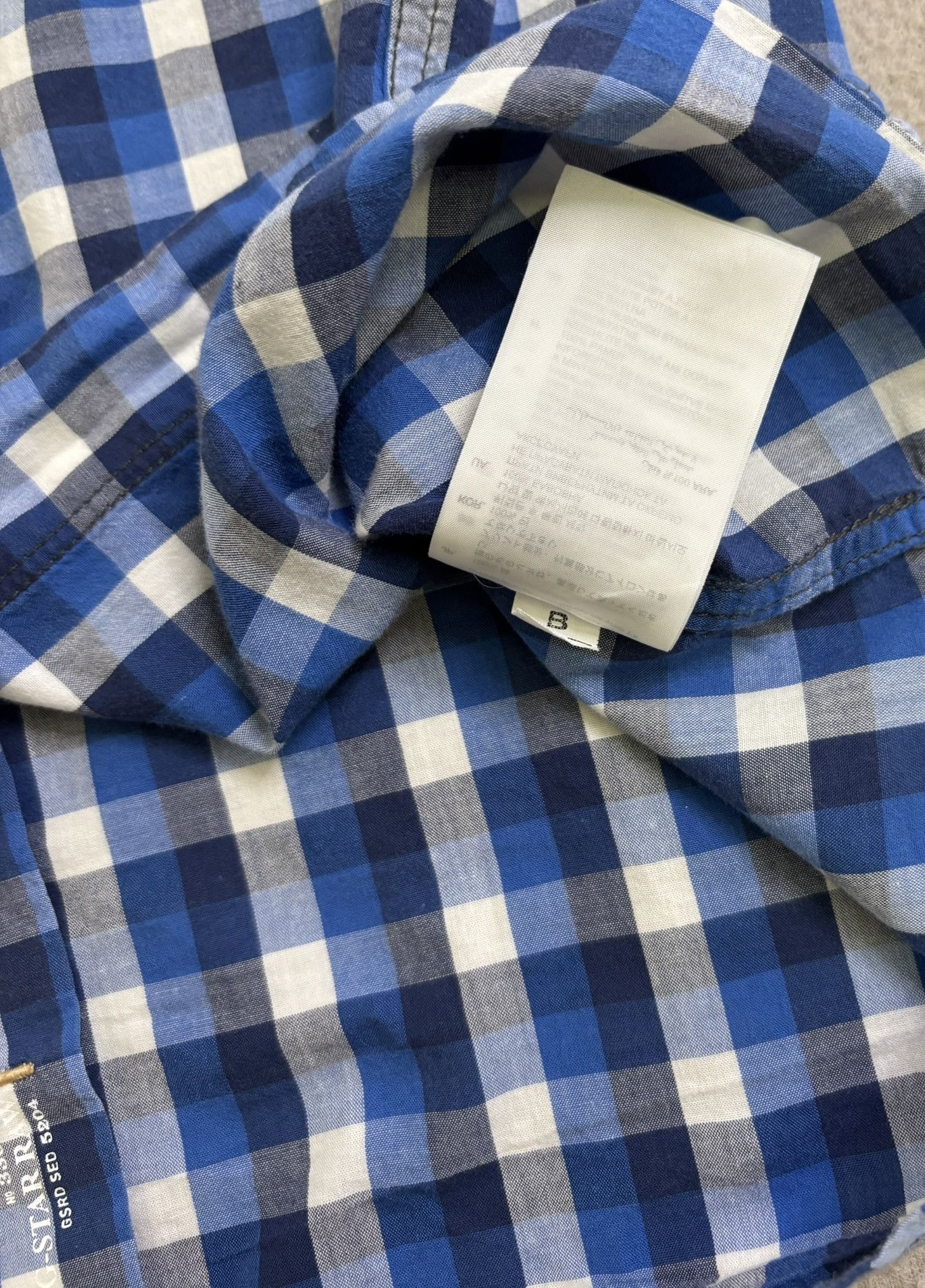 G-Star G Star Raw Shirt Medium blue white check Size US M / EU 48-50 / 2 - 17 Thumbnail