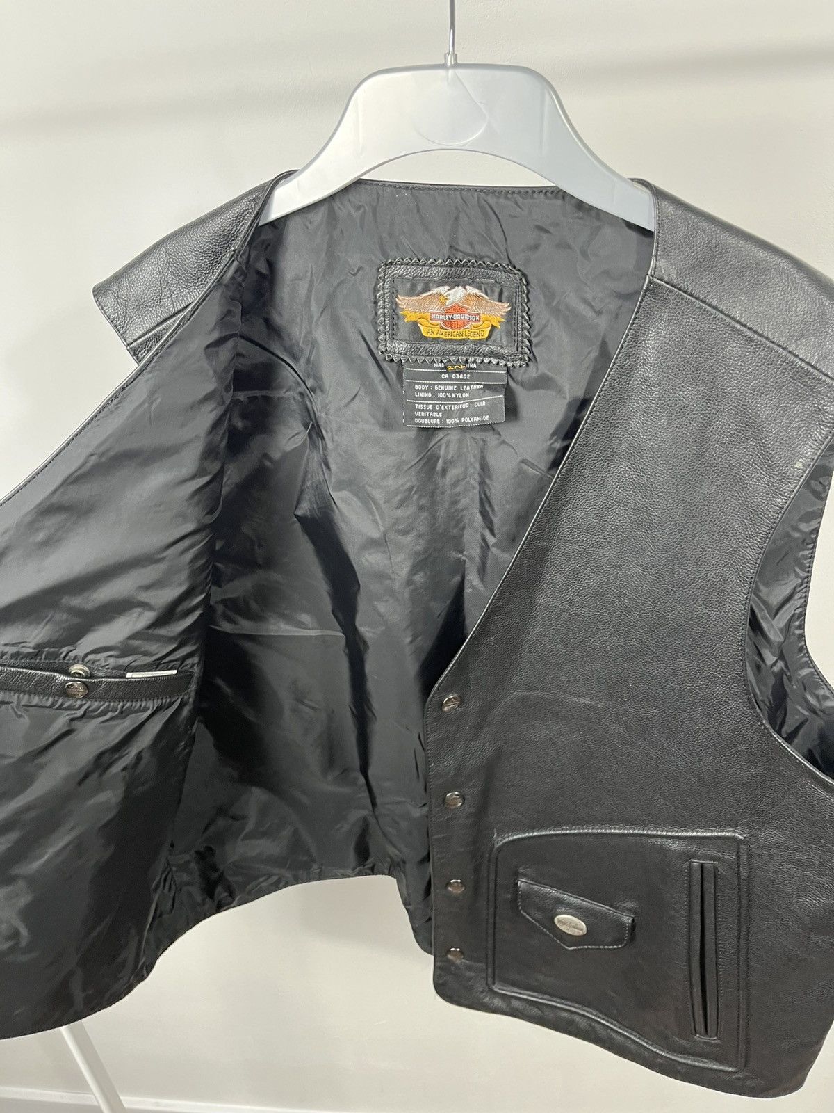 Harley Davidson Harley-Davidson Leather Vest Black Biker Style Size 2XL Size US XXL / EU 58 / 5 - 9 Thumbnail