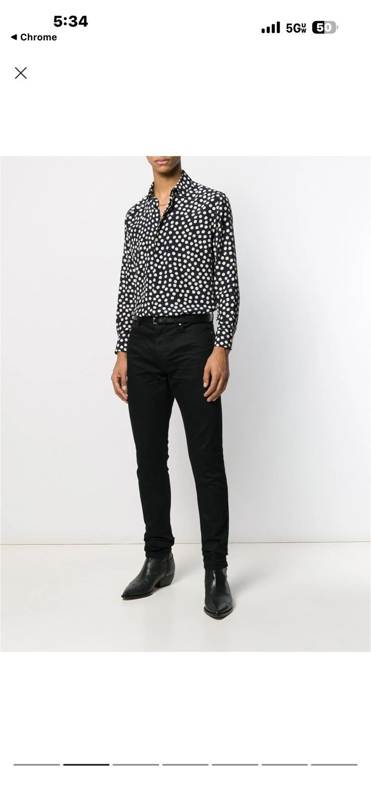 Saint Laurent Paris Saint laurent mens silk dots shirt. $1190 Size US L / EU 52-54 / 3 - 1 Thumbnail