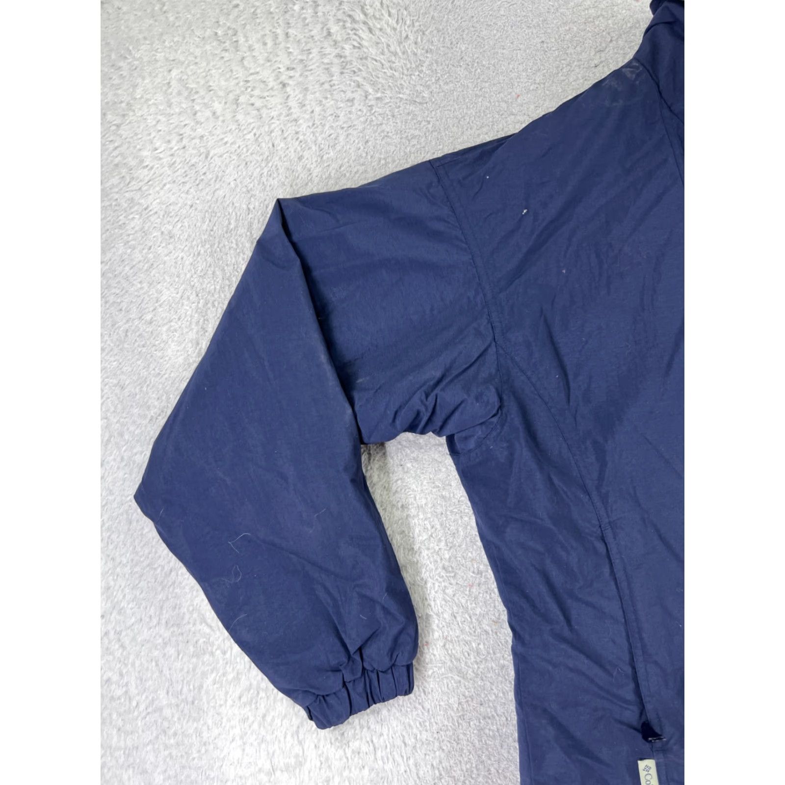 Vintage VINTAGE Columbia Jacket Women Large Blue Full Zip Mock Neck Nylon Shell Pockets Size L / US 10 / IT 46 - 3 Thumbnail
