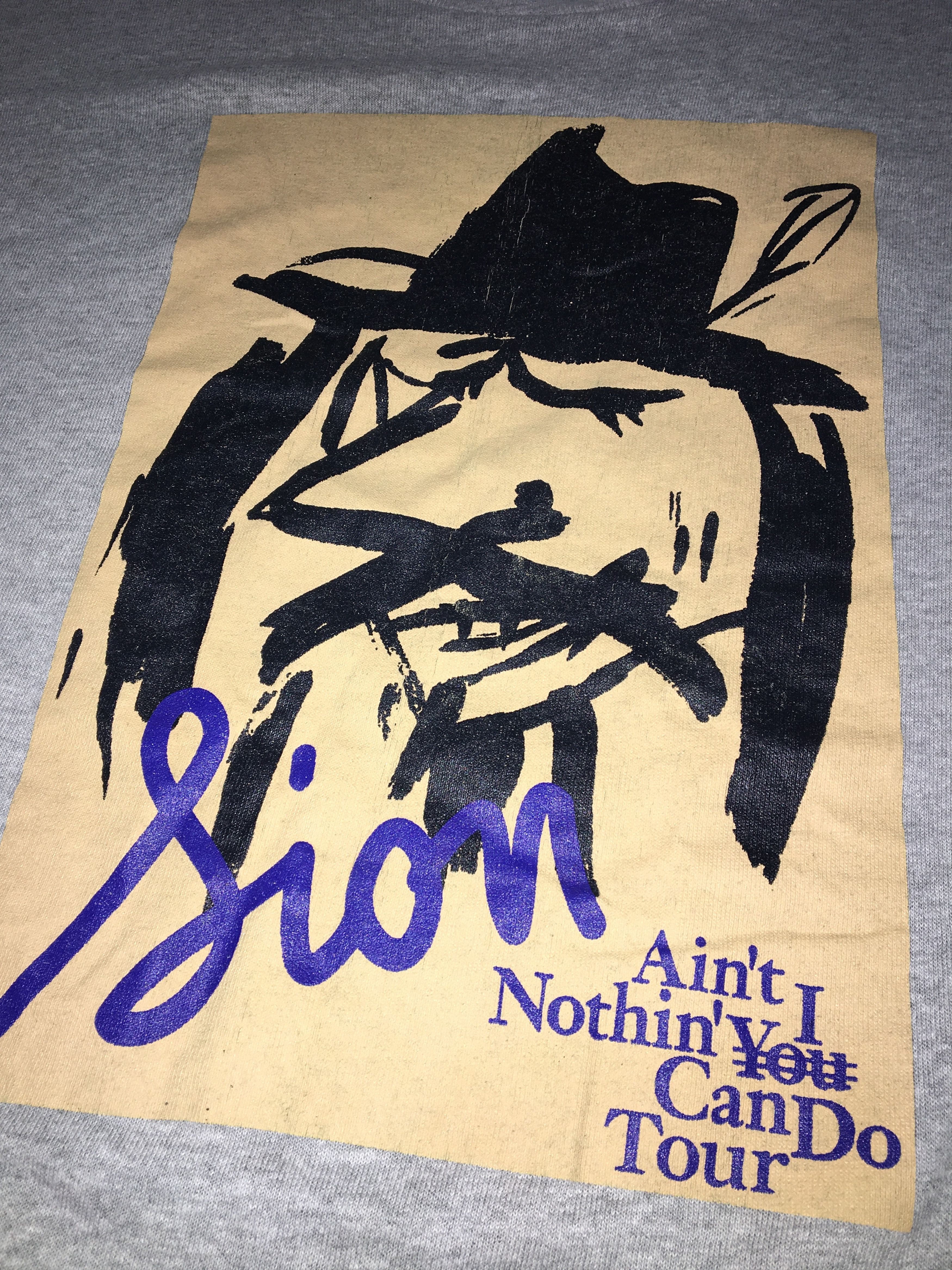 Hanes Vintage Sion Ain’t Nothin’I Can Do Tour Tshirt Size US L / EU 52-54 / 3 - 3 Thumbnail