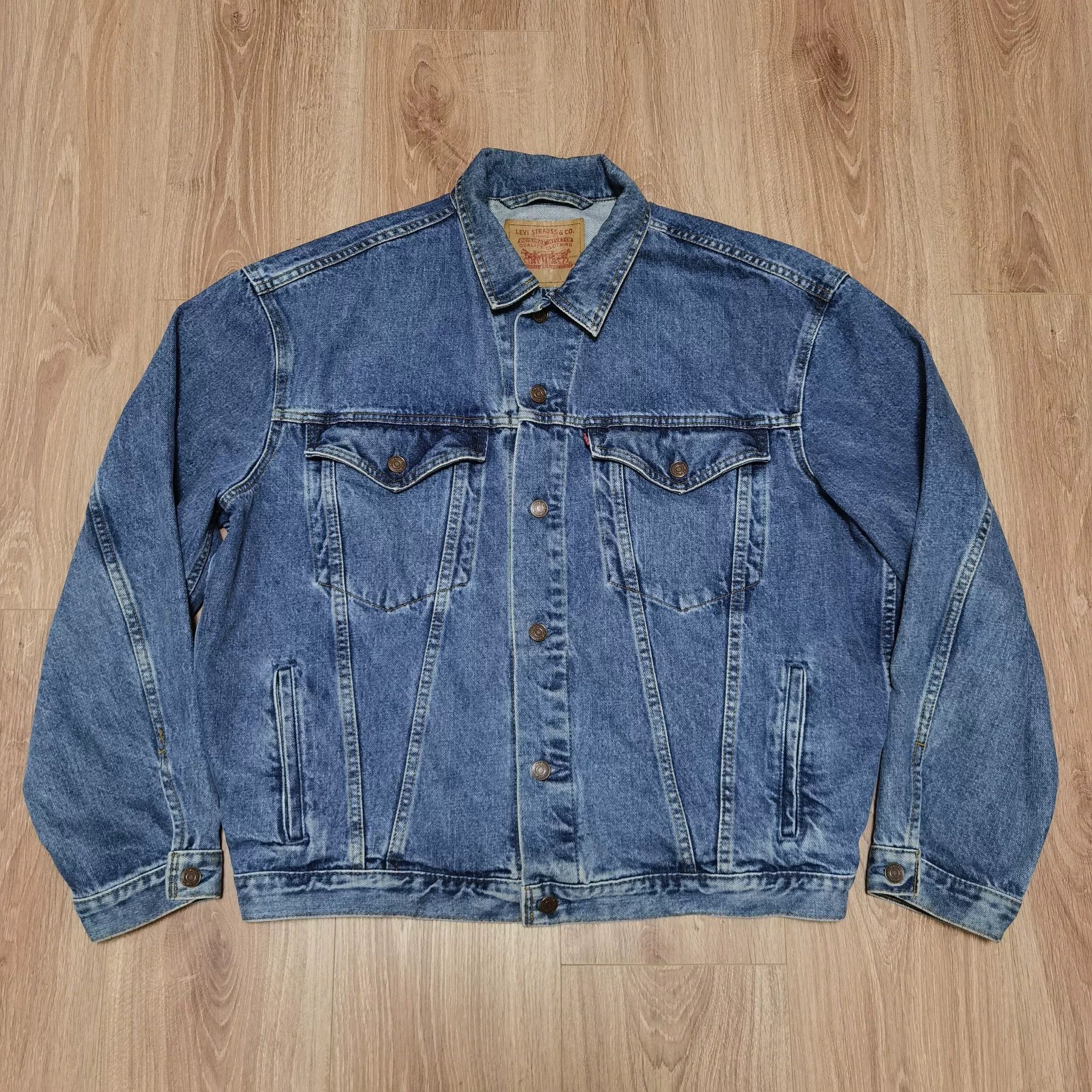 Vintage Vintage Levi's 90s Denim Jacket Size US L / EU 52-54 / 3 - 1 Thumbnail