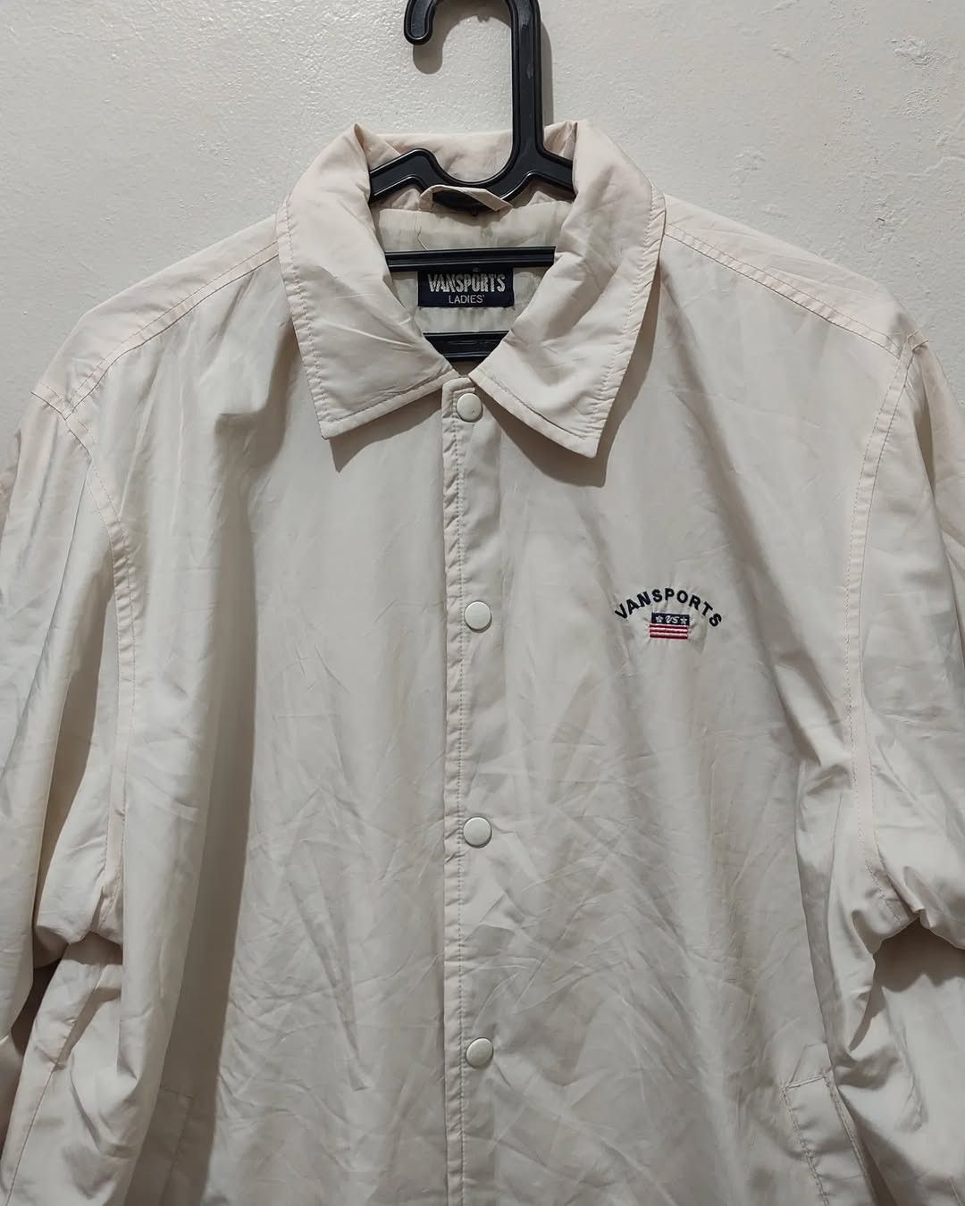 Japanese Brand Japanese Archive Vansport spell out logo windbreaker Size L / US 10 / IT 46 - 7 Thumbnail