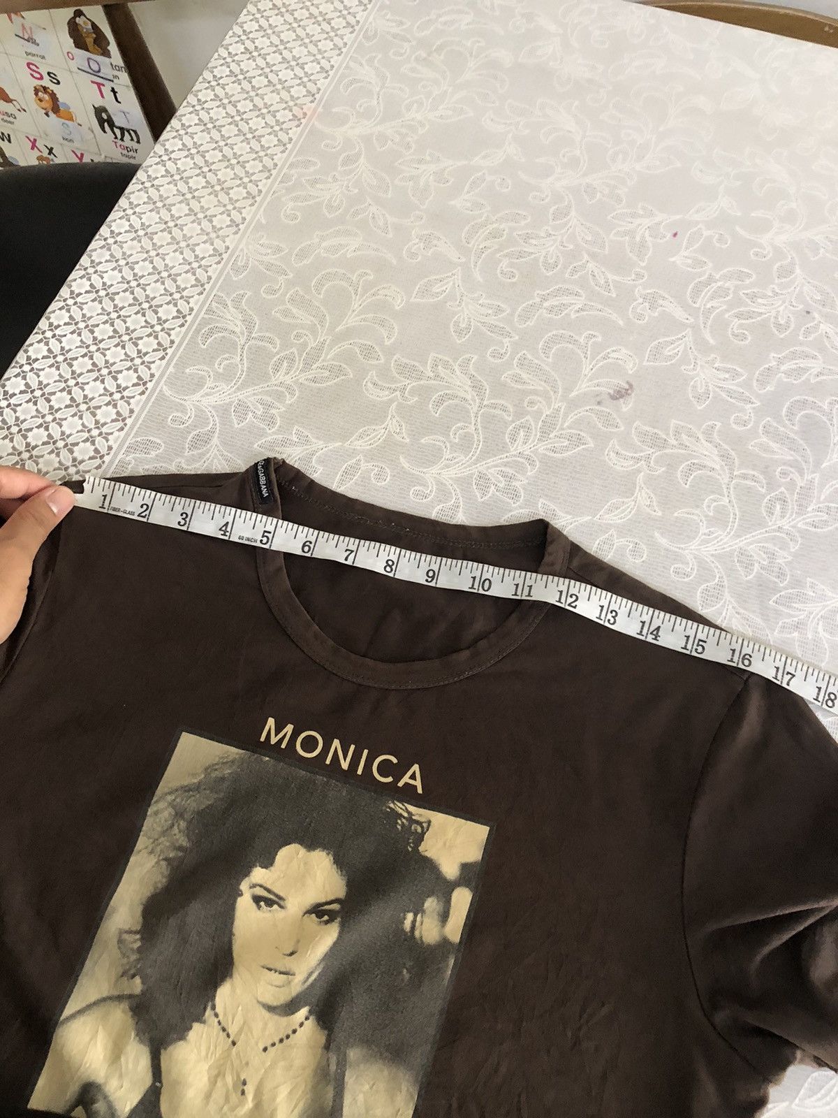 Dolce & Gabbana Vintage Dolce & Gabbana Monica Belluci Faded Sexy Printed Size L / US 10 / IT 46 - 13 Thumbnail