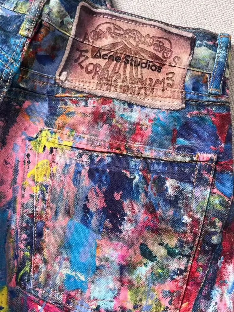 Acne Studios acne studios Colorful printed pattern jeans Size US 34 / EU 50 - 3 Thumbnail