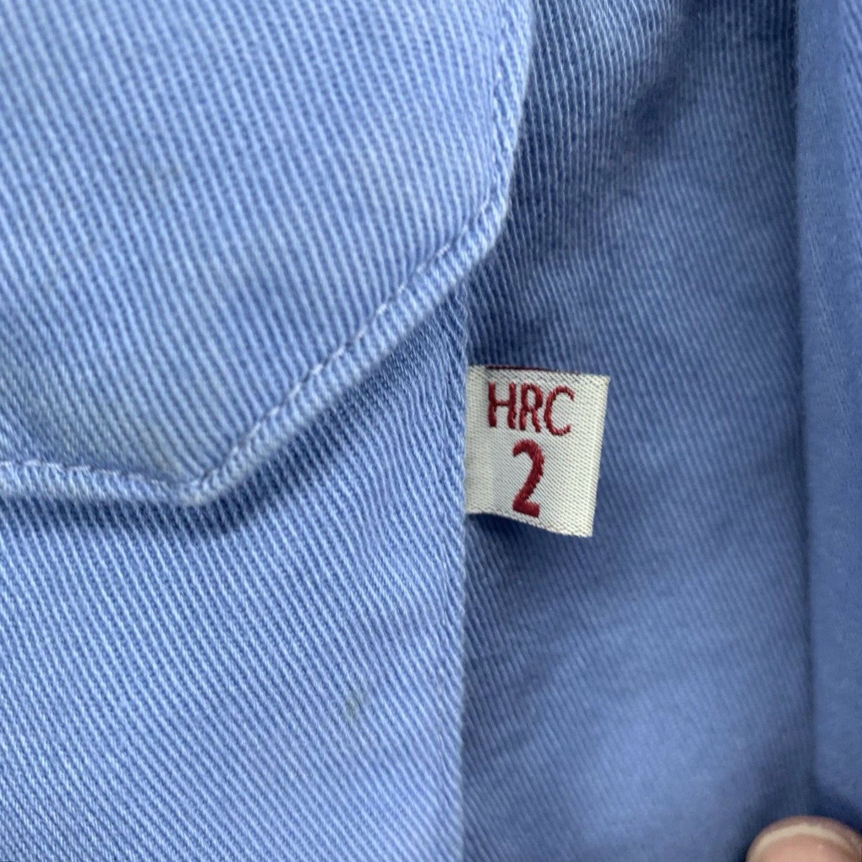Vintage Tyndale FR Long Sleeve Button Down Shirt 3XL Light Blue Cotton Blend HRC 2 ATPV 8.7 Mens Size US XXL / EU 58 / 5 - 3 Thumbnail