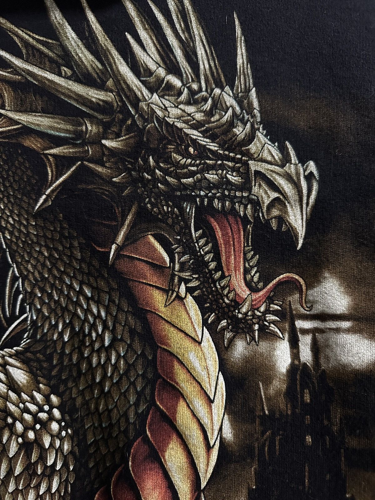 Other Dragon Glowing Print Rare Vintage Hoodie Rock Wild Y2K Japan Size US M / EU 48-50 / 2 - 7 Thumbnail