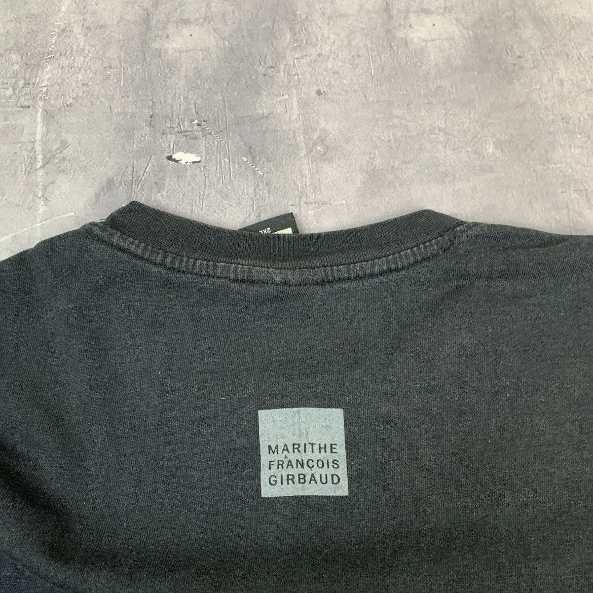 Marithe + Francois Girbaud Rare! Marithe Francois Girbaud Big Logo Tee Overprint Avant Size US XXL / EU 58 / 5 - 18 Thumbnail