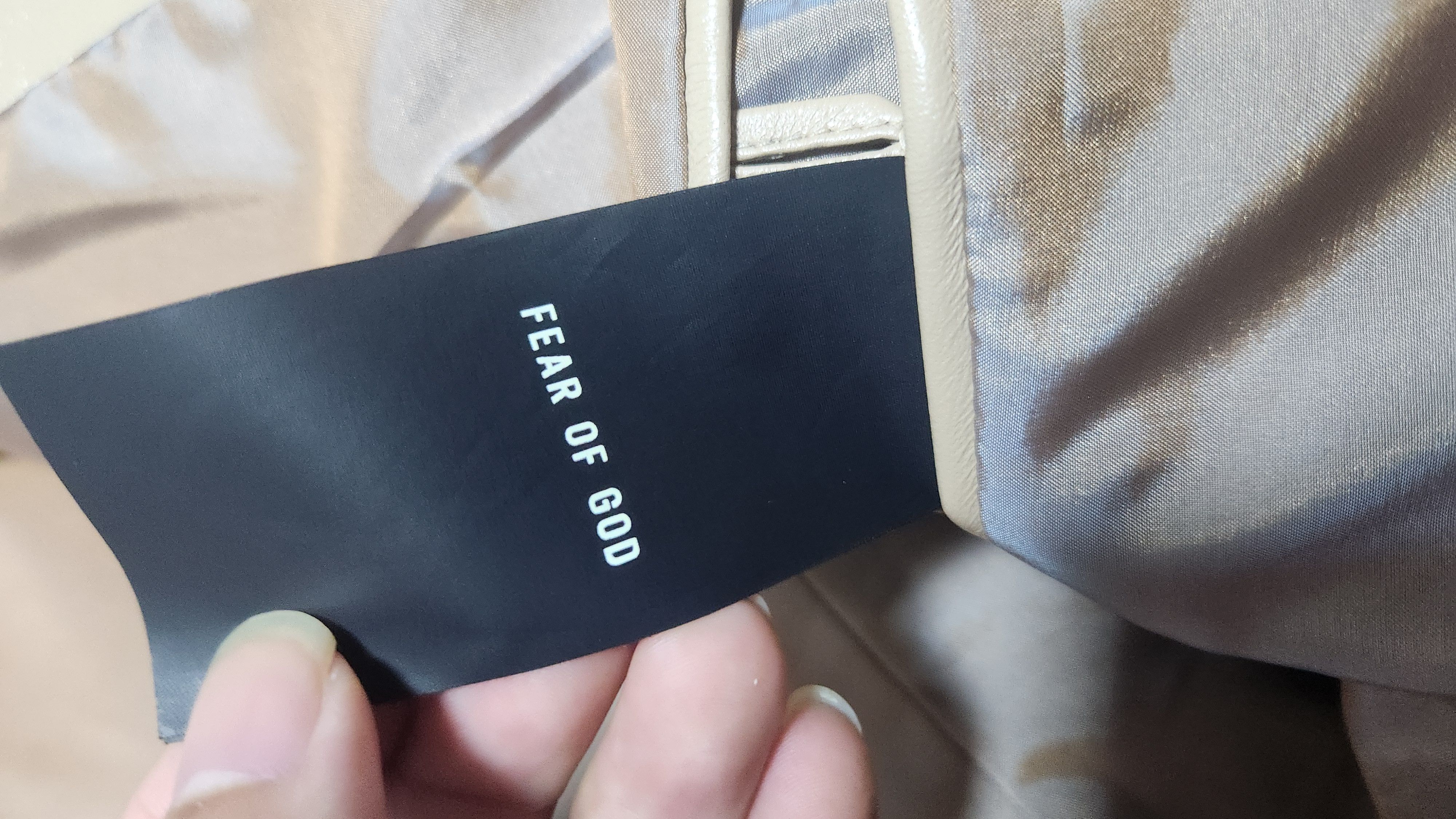 Fear of God fear of god 7th leather blazer tan Size US L / EU 52-54 / 3 - 4 Thumbnail