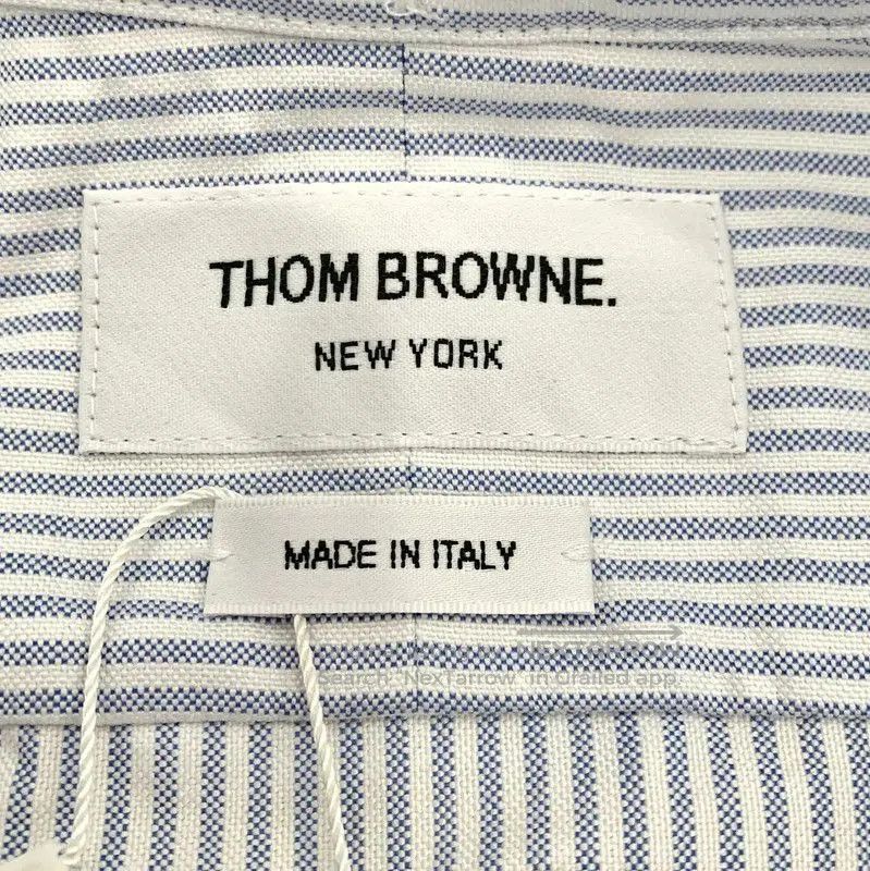 Thom Browne Thom Browne Striped Cotton Shirt with Tie . Size S / US 4 / IT 40 - 8 Thumbnail