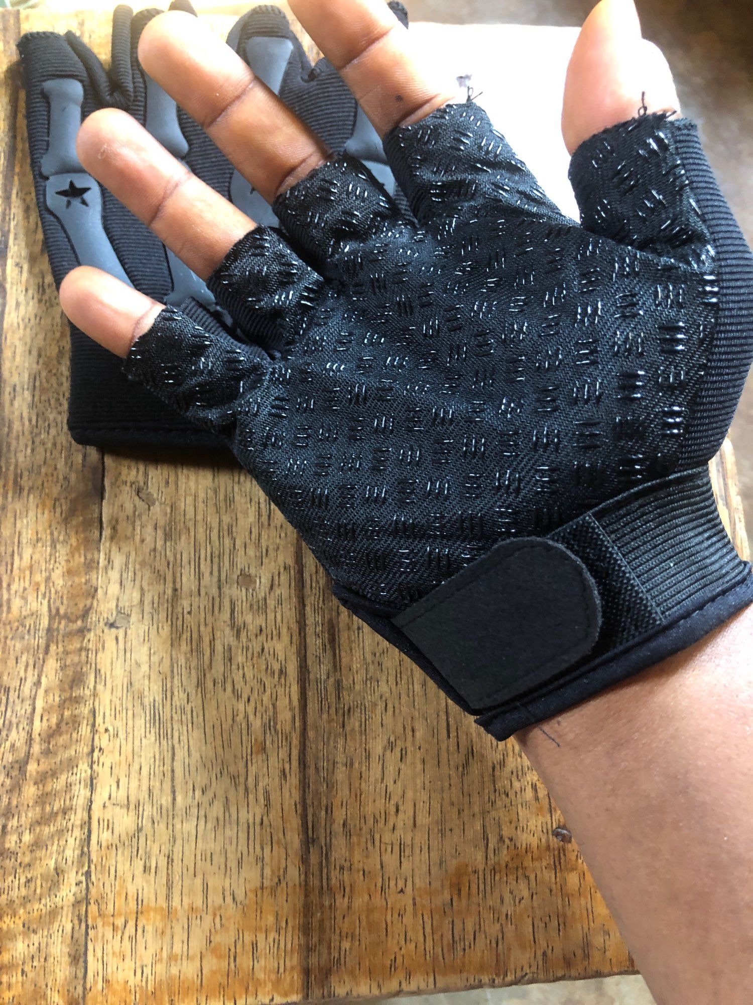 Designer × Japanese Brand Riding Half Finger Glove Size ONE SIZE - 4 Thumbnail